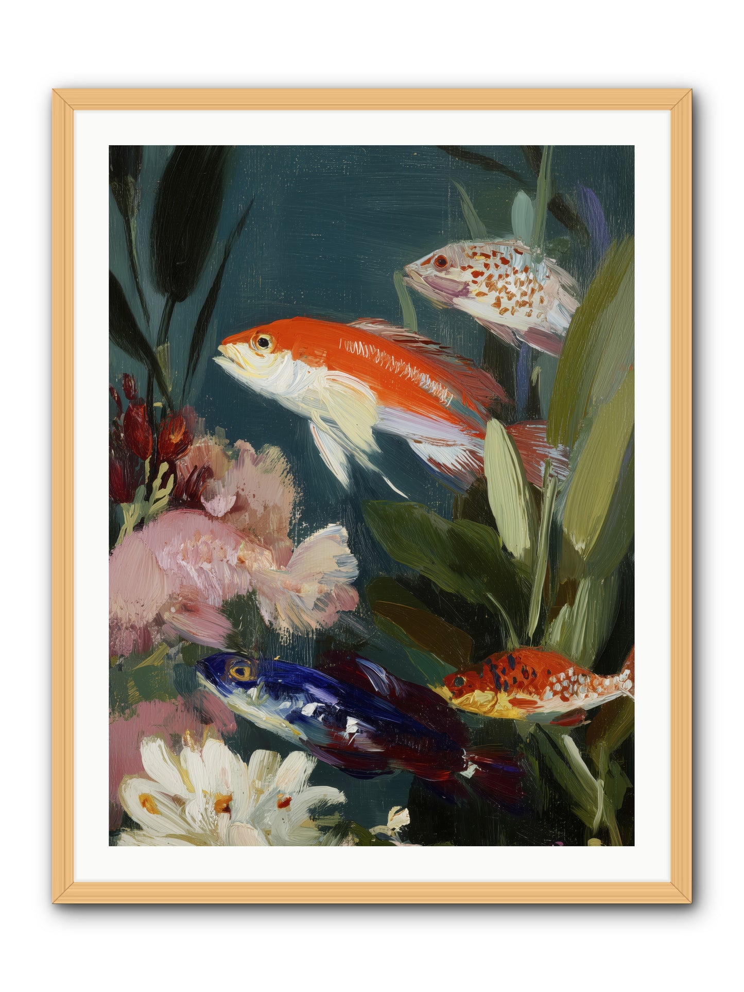 Dancing Through Tide -- Framed Print - Natural 30x40