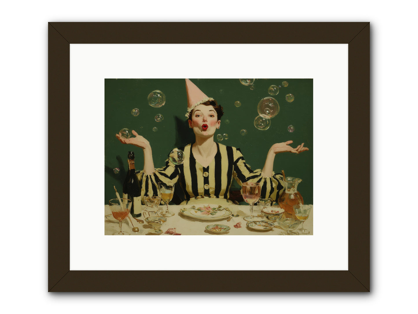 Dandelion & Vice -- Framed Print - Black 12x9