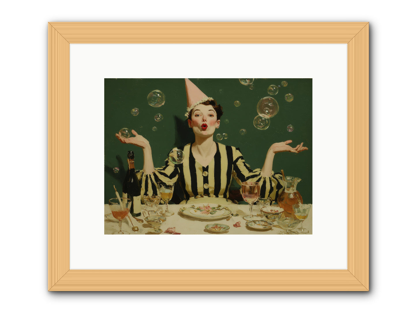 Dandelion & Vice -- Framed Print - Natural 12x9