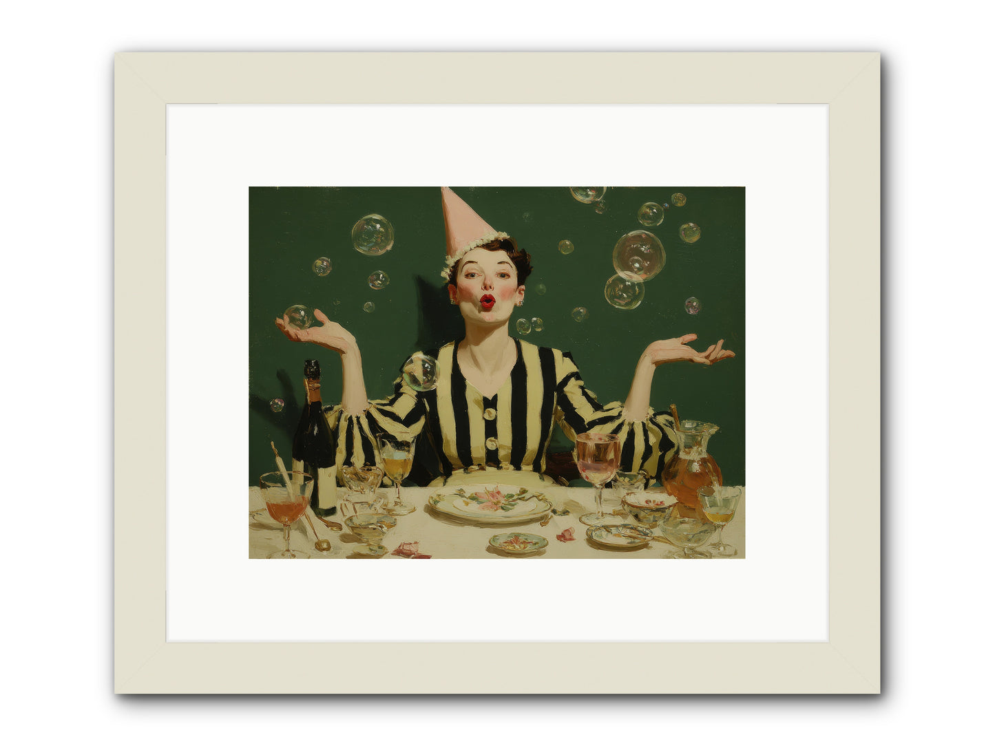 Dandelion & Vice -- Framed Print - White 12x9