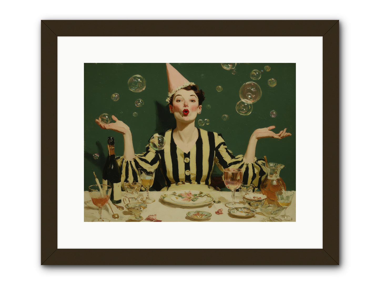 Dandelion & Vice -- Framed Print - Black 16x12