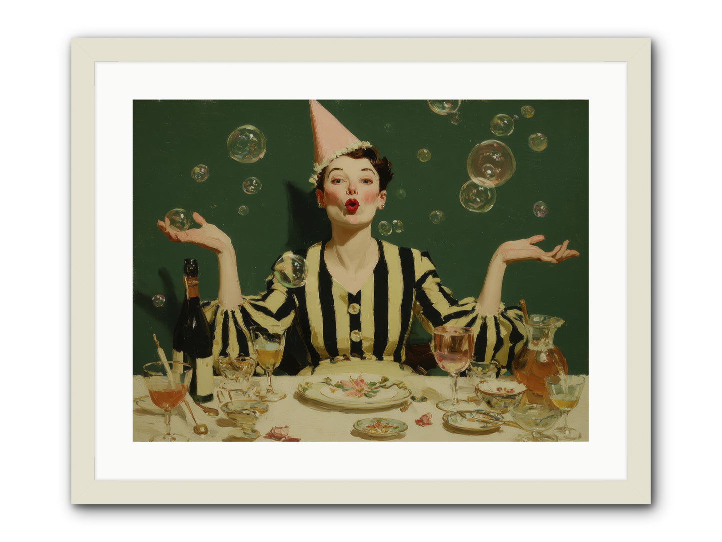Dandelion & Vice -- Framed Print - White 24x18