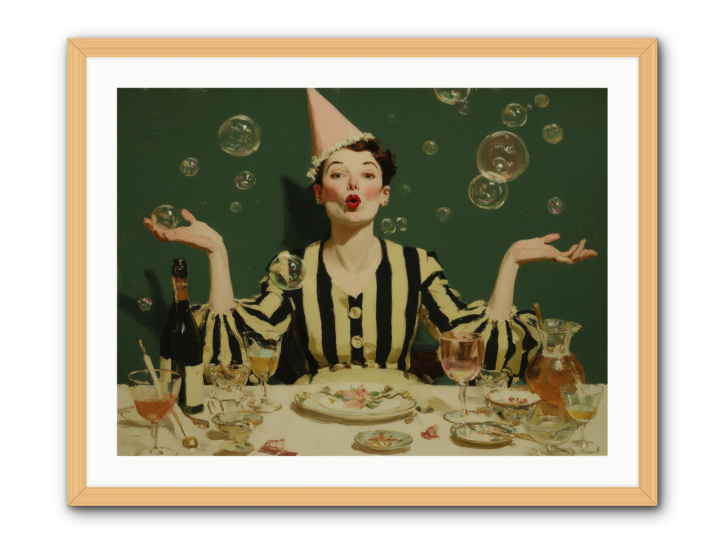 Dandelion & Vice -- Framed Print - Natural 32x24