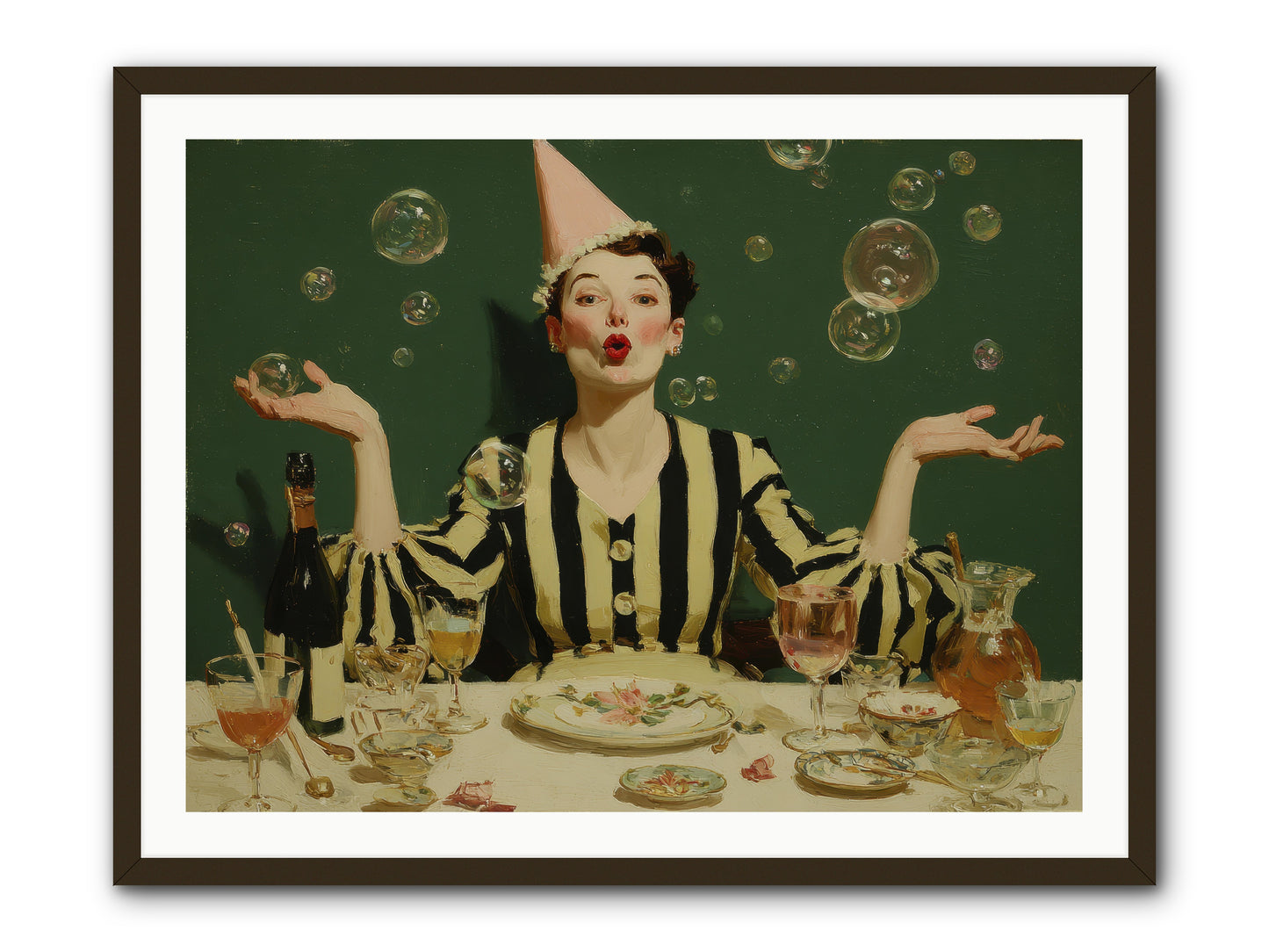 Dandelion & Vice -- Framed Print - Black 40x30