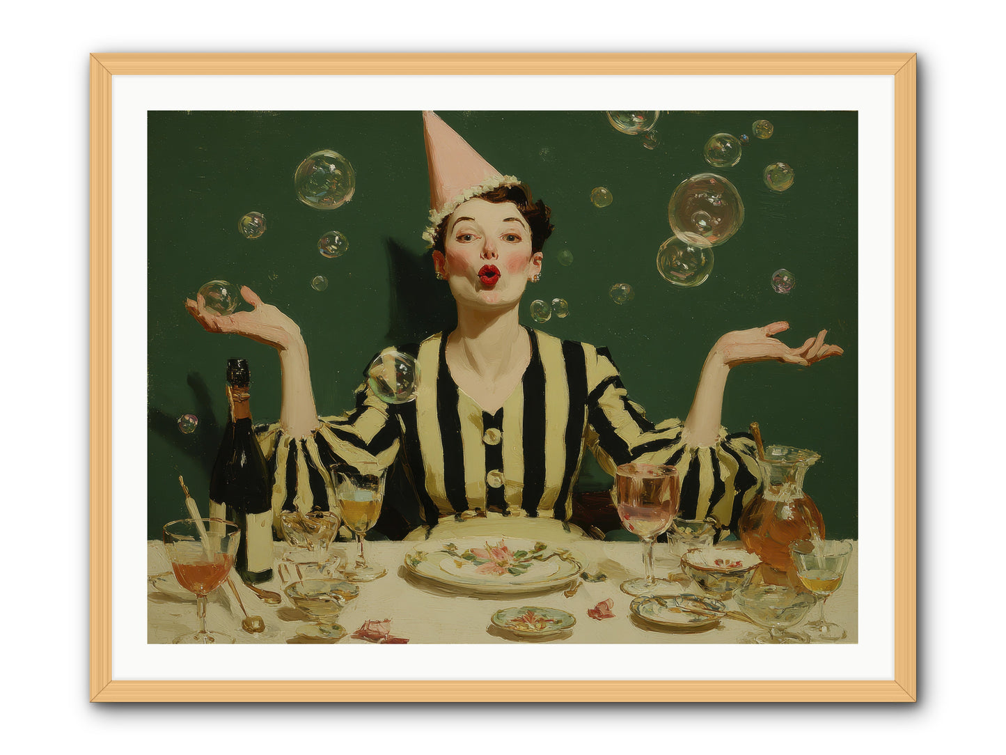 Dandelion & Vice -- Framed Print - Natural 40x30