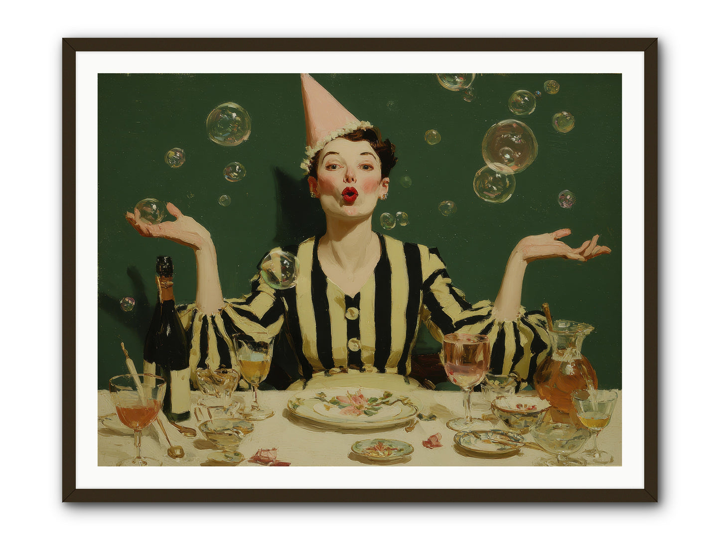 Dandelion & Vice -- Framed Print - Black 48x36