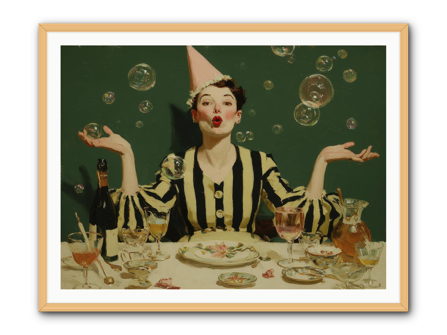 Dandelion & Vice -- Framed Print - Natural 48x36