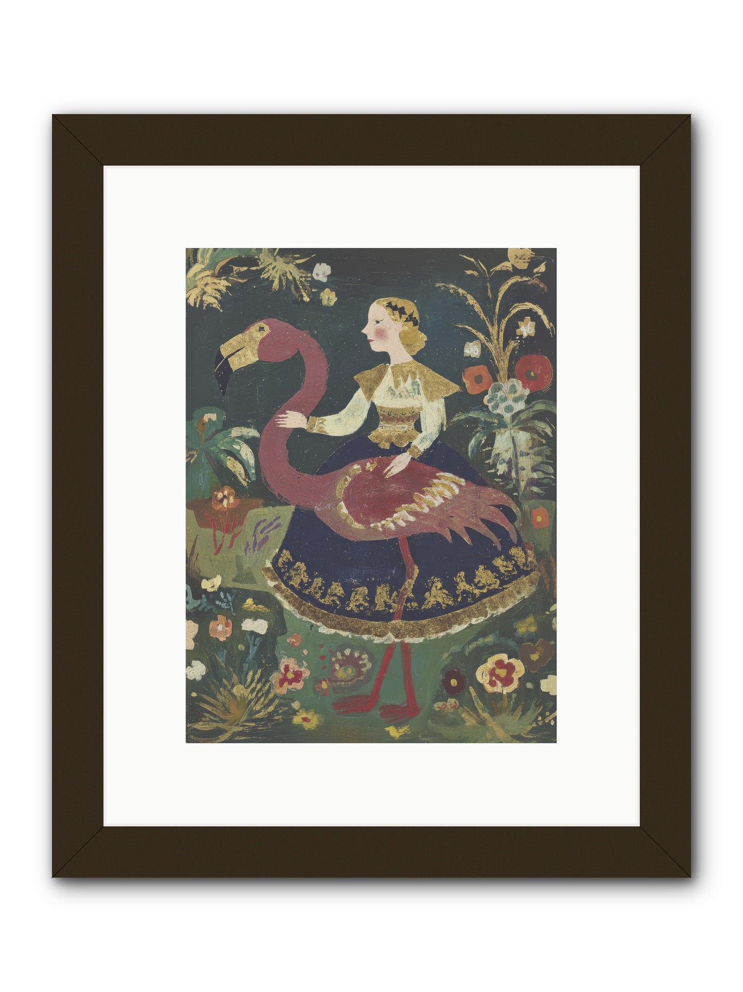 Dandelion at Dusk -- Framed Print - Black 9x12