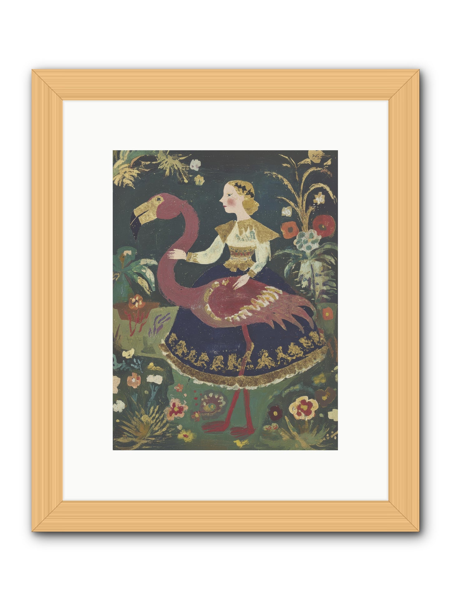 Dandelion at Dusk -- Framed Print - Natural 9x12
