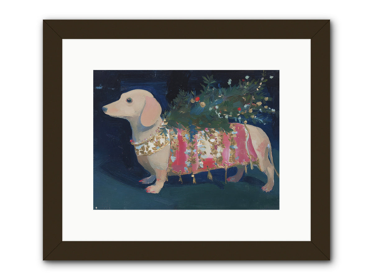 Dapper In December -- Framed Print - Black 12x9