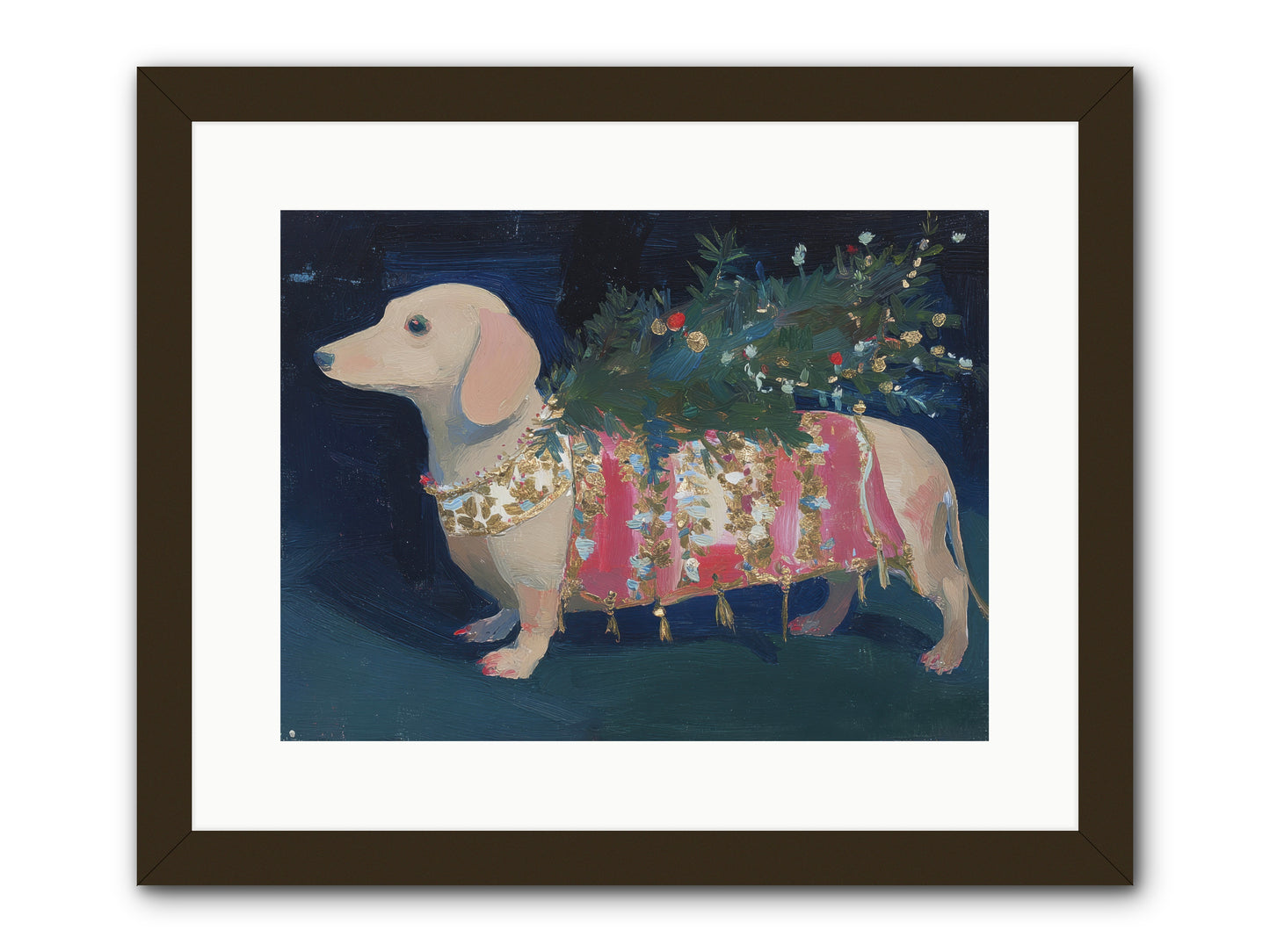 Dapper In December -- Framed Print - Black 16x12