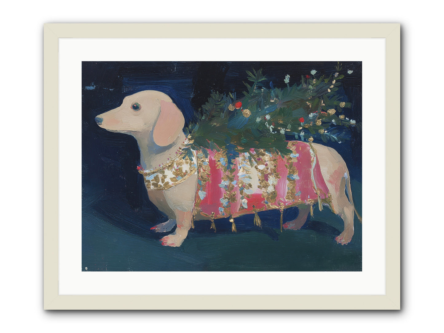 Dapper In December -- Framed Print - White 24x18