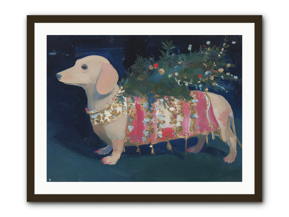 Dapper In December -- Framed Print - Black 32x24