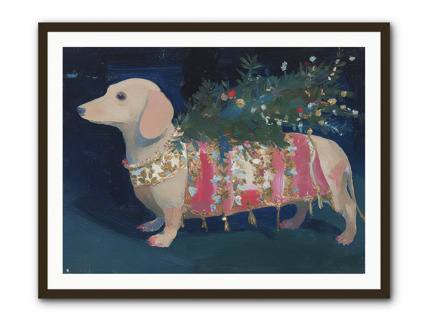 Dapper In December -- Framed Print - Black 40x30