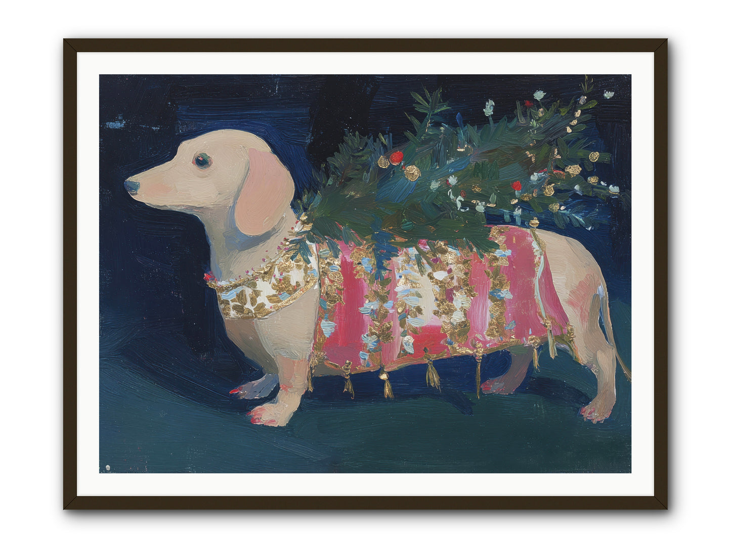 Dapper In December -- Framed Print - Black 48x36