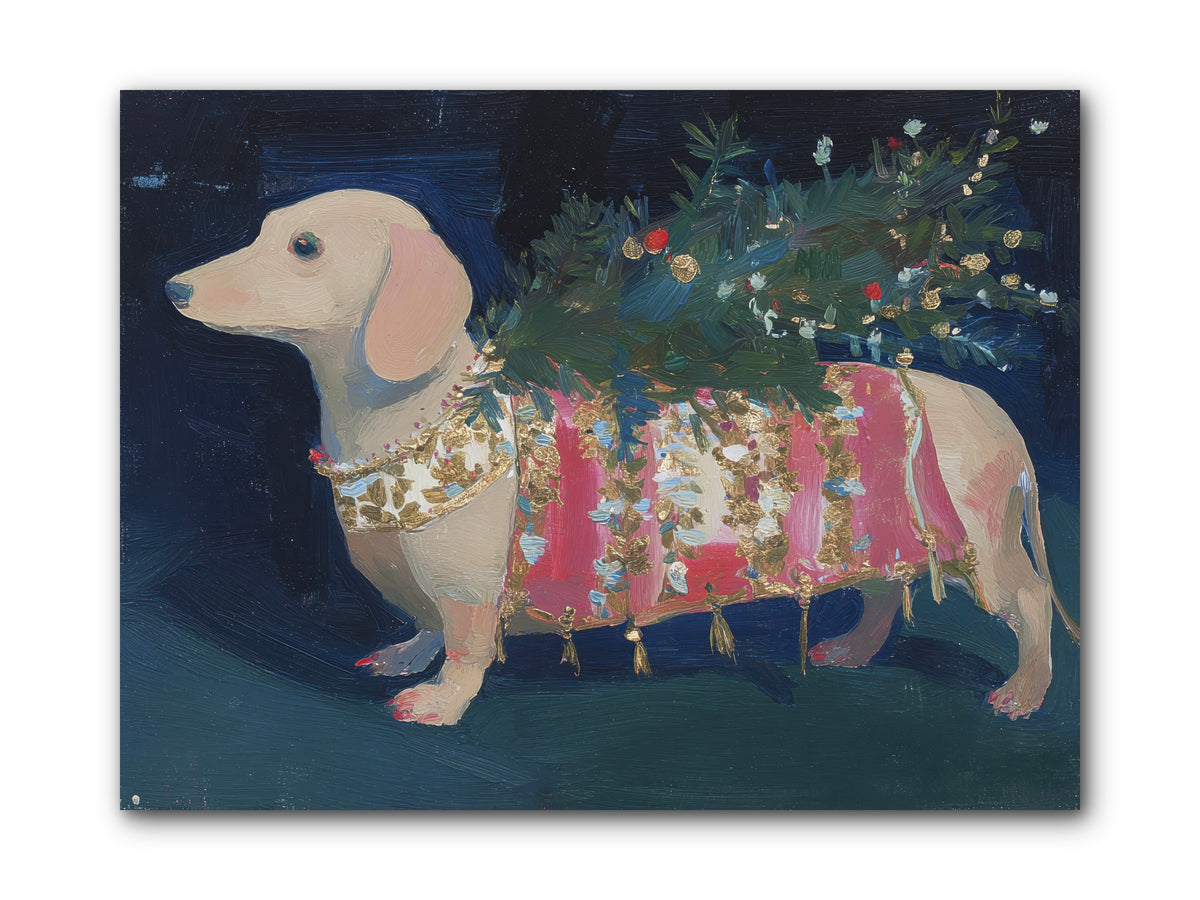 Dapper In December -- Wrapped Canvas 12x9