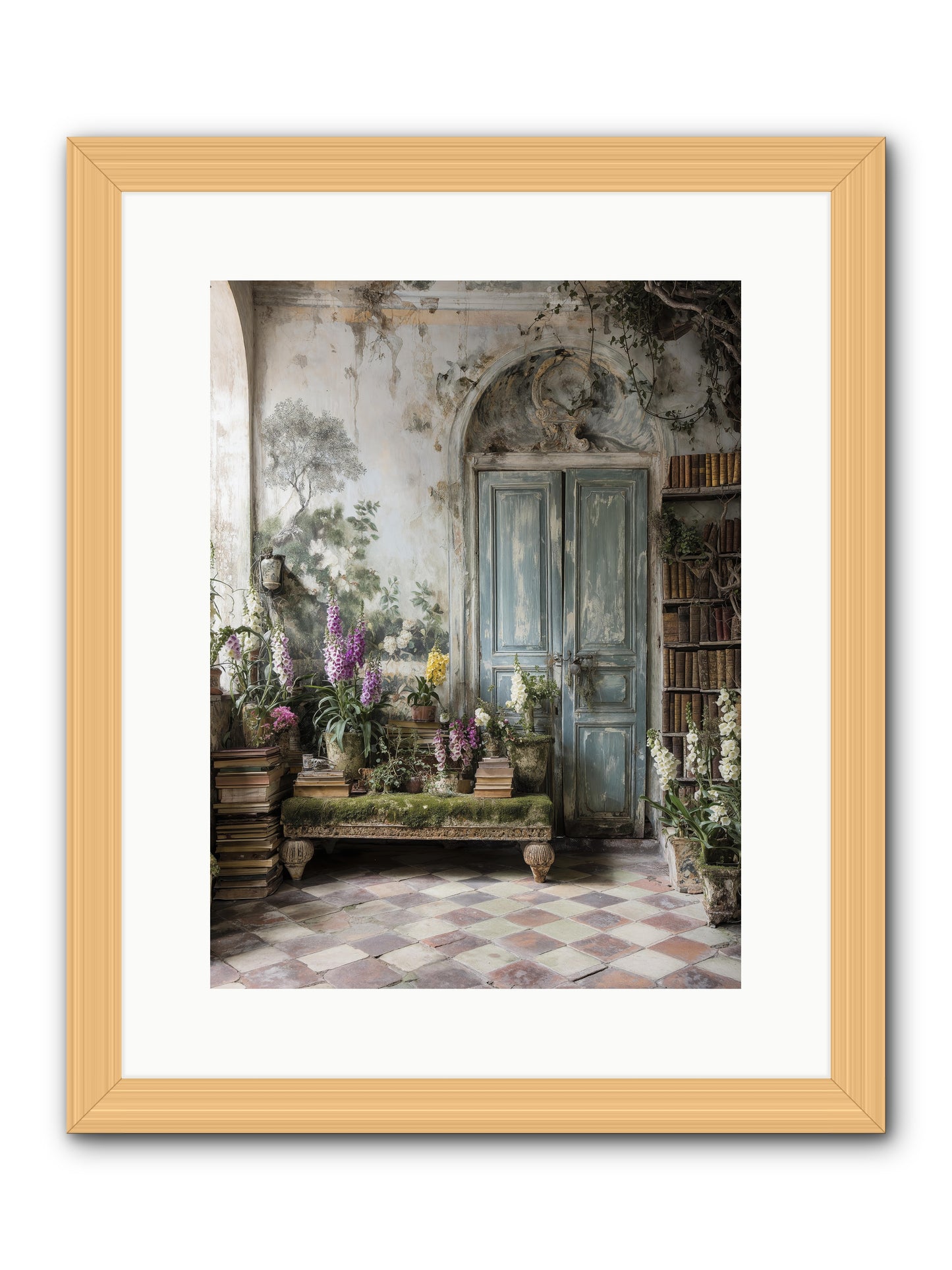 Darcy -- Framed Print - Natural 12x16
