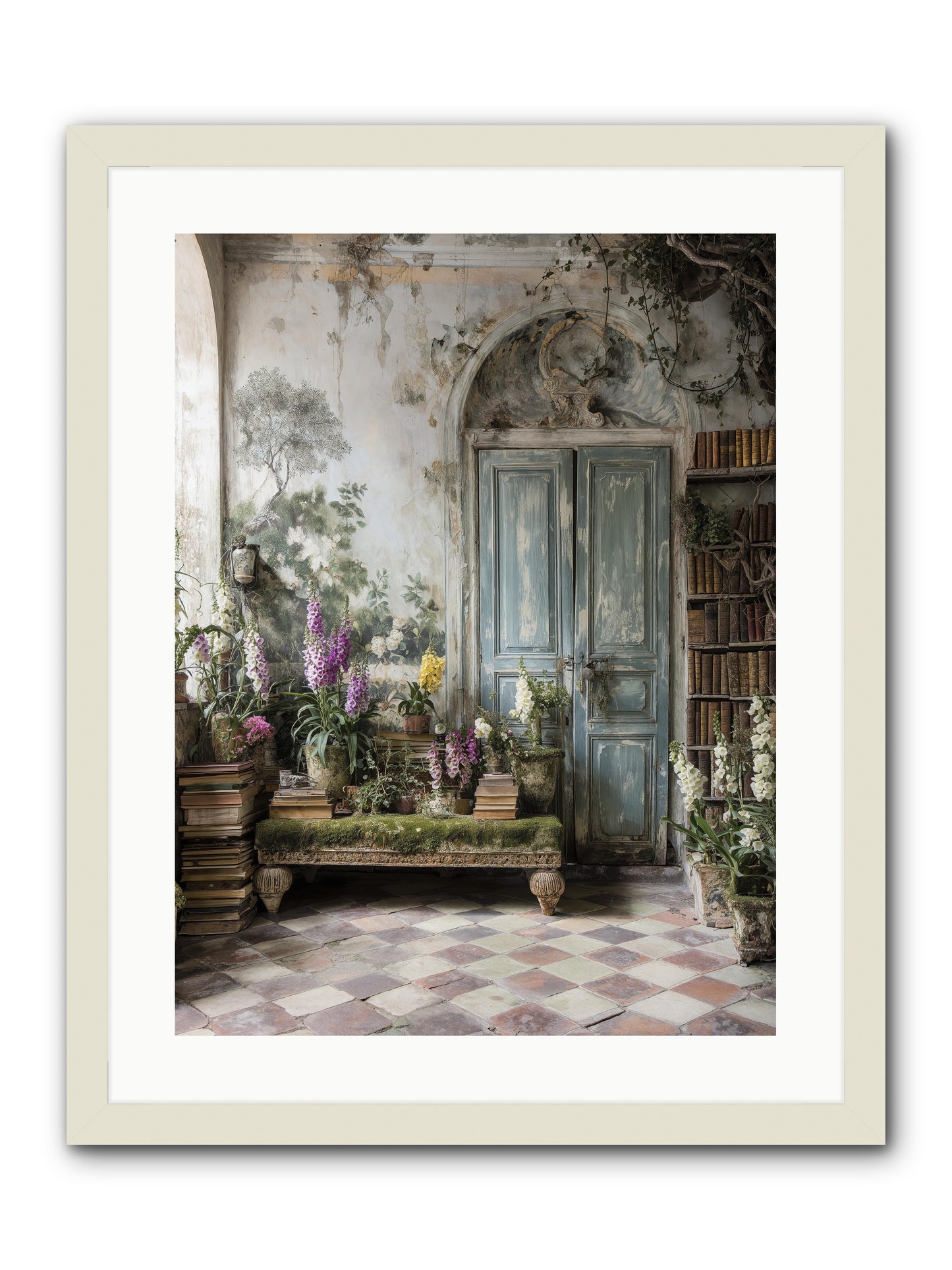 Darcy -- Framed Print - White 18x24