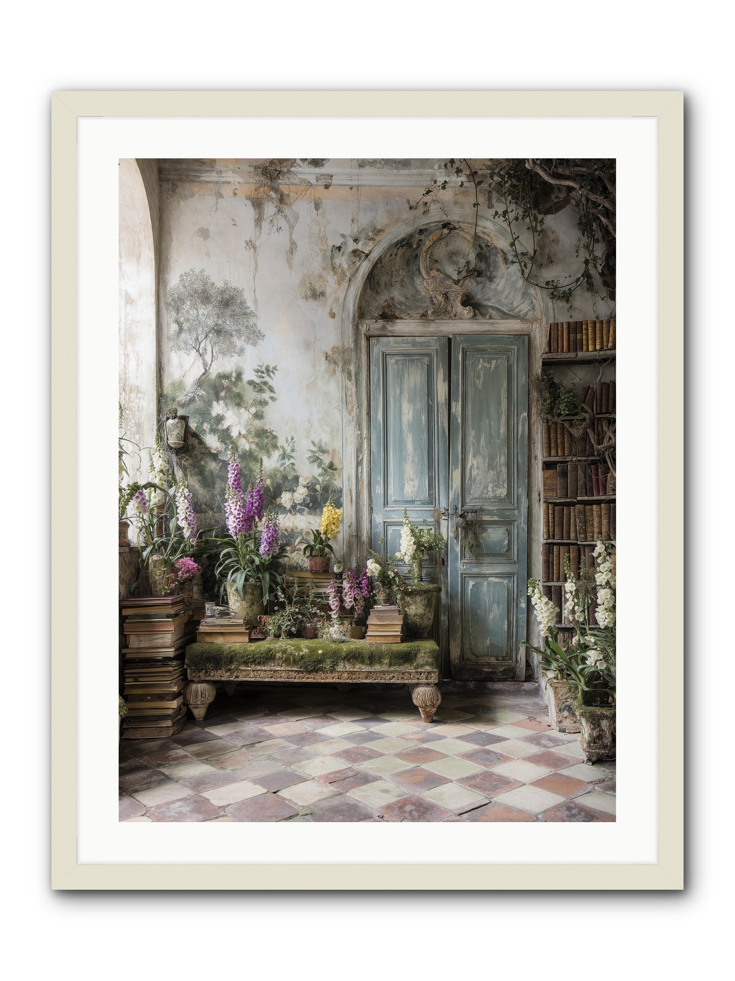 Darcy -- Framed Print - White 24x32
