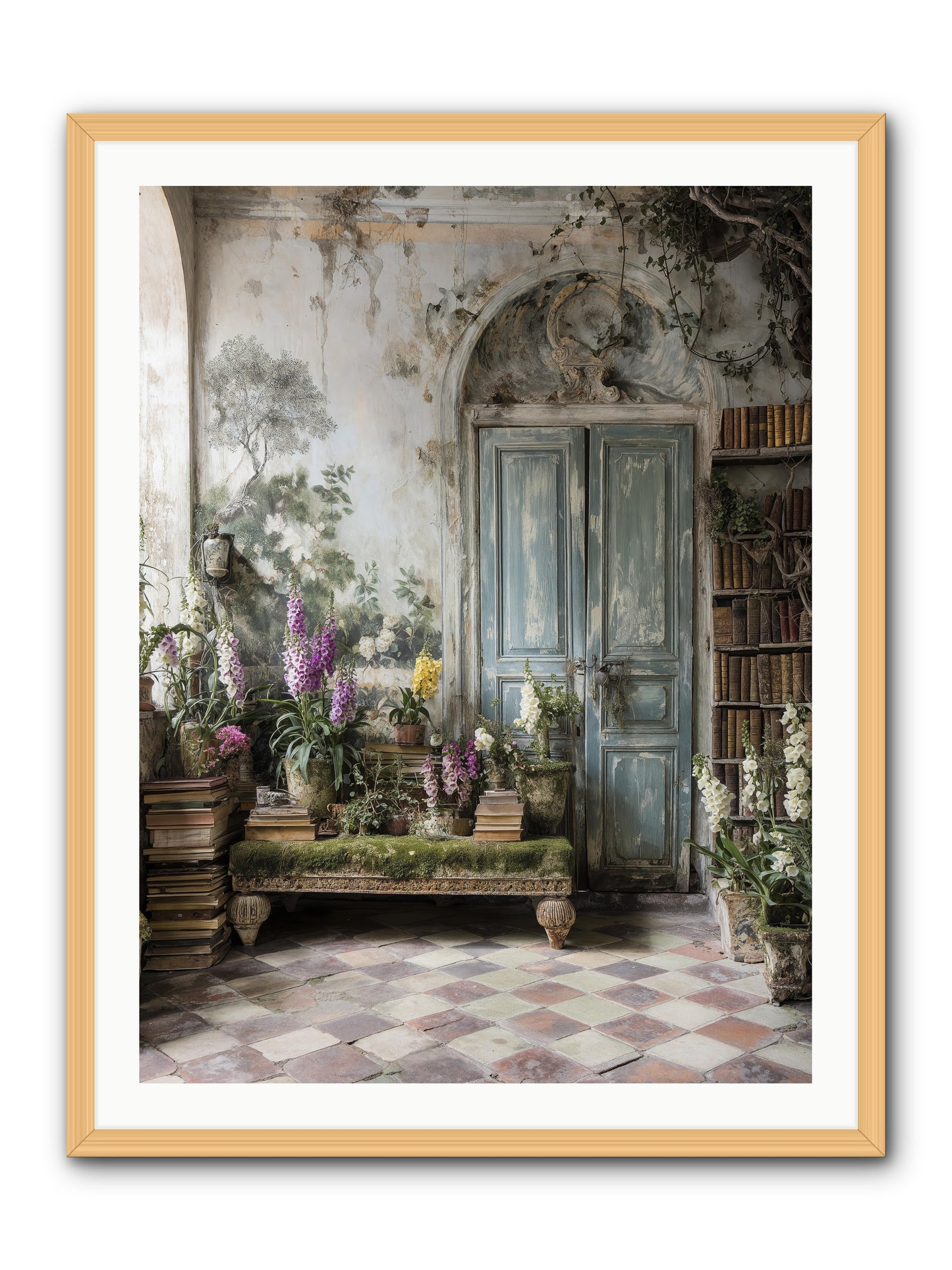 Darcy -- Framed Print - Natural 30x40
