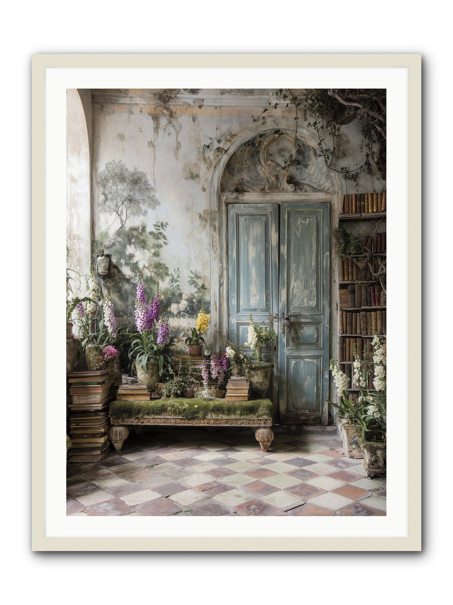 Darcy -- Framed Print - White 30x40