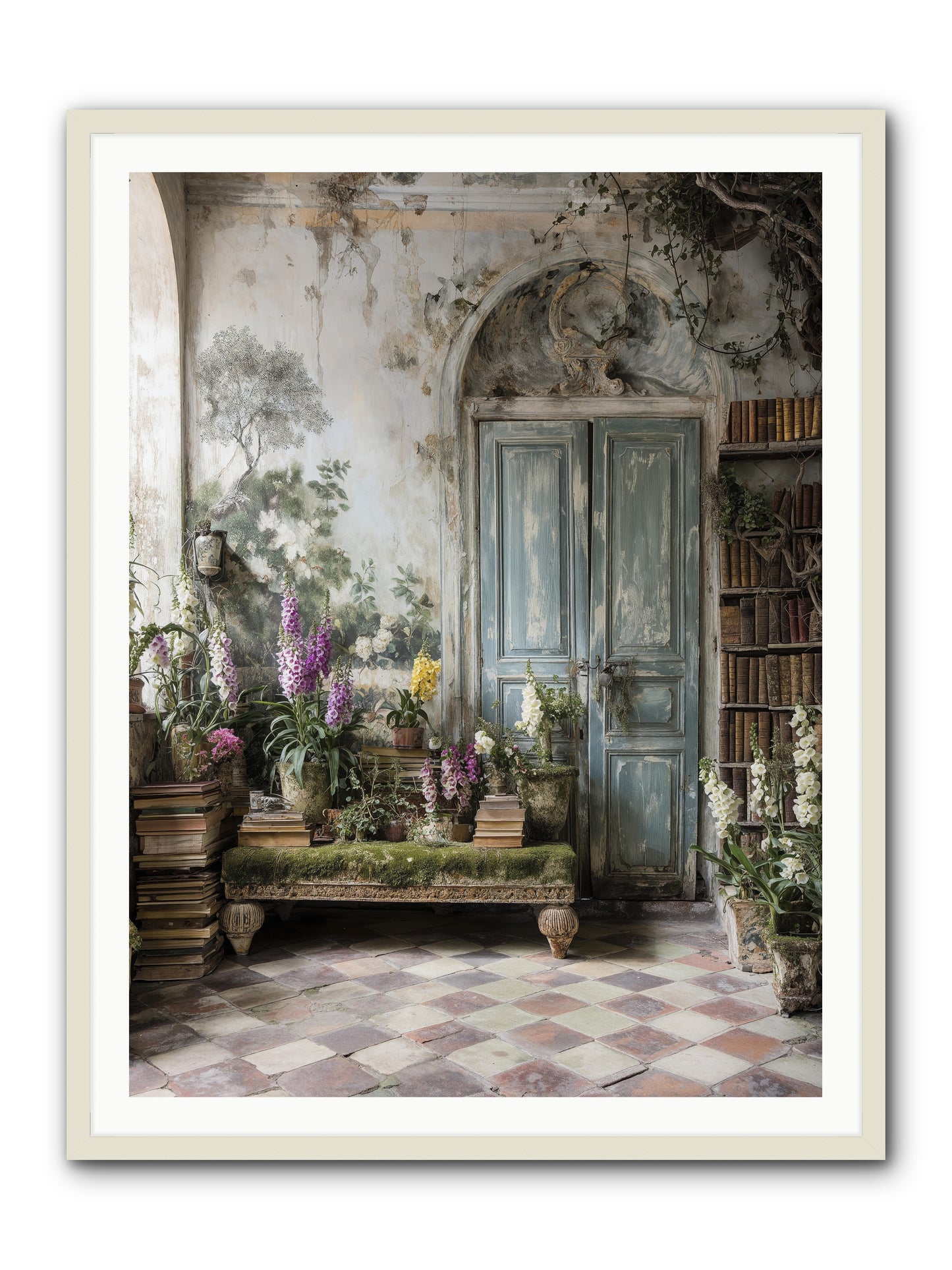 Darcy -- Framed Print - White 36x48