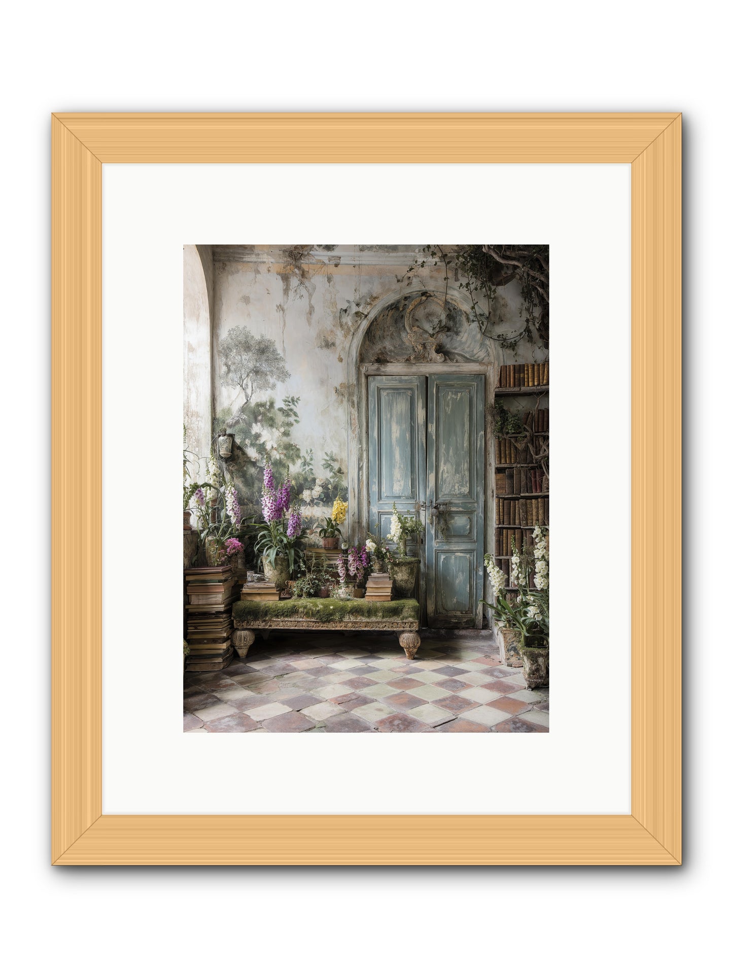 Darcy -- Framed Print - Natural 9x12