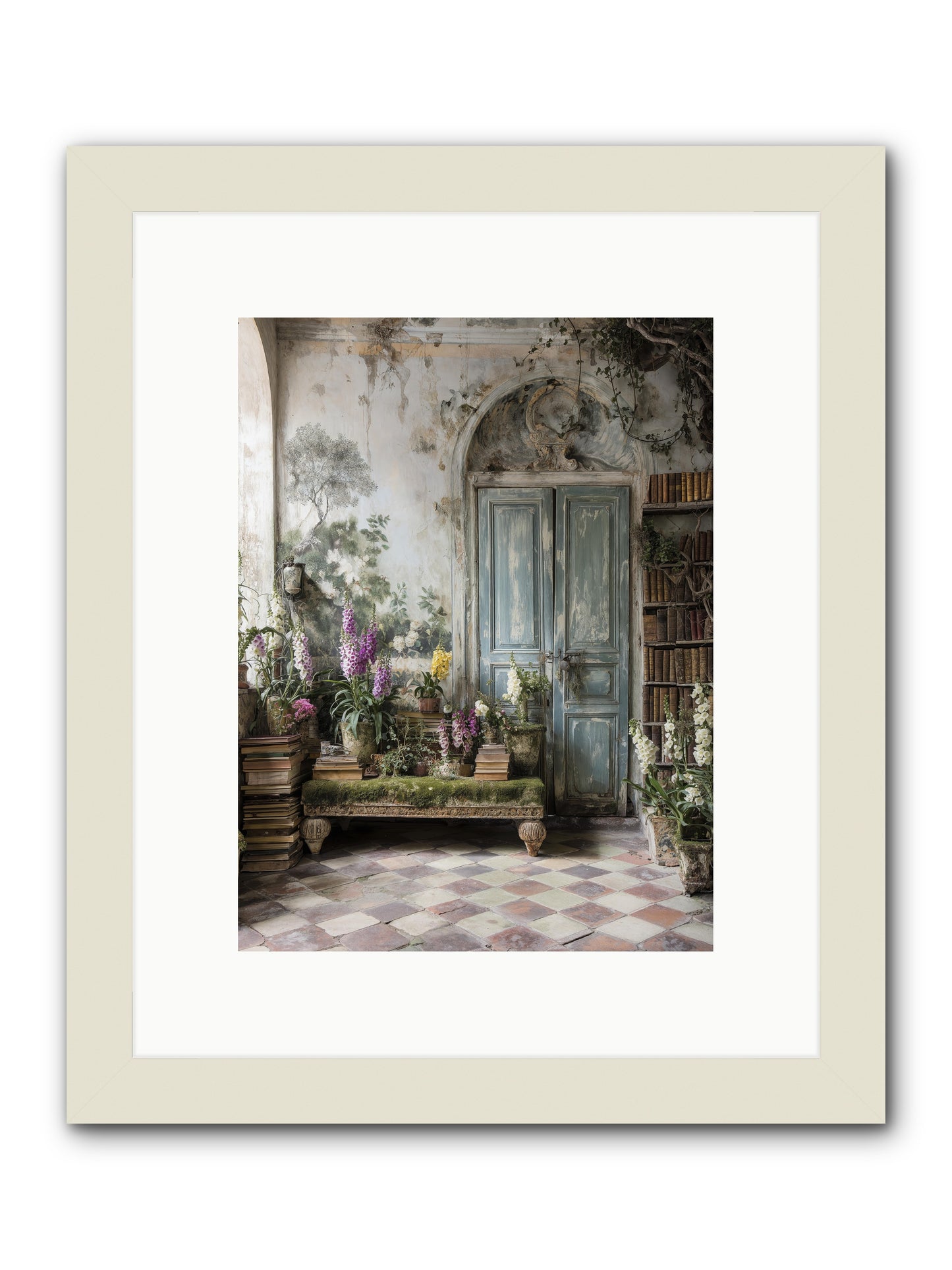 Darcy -- Framed Print - White 9x12