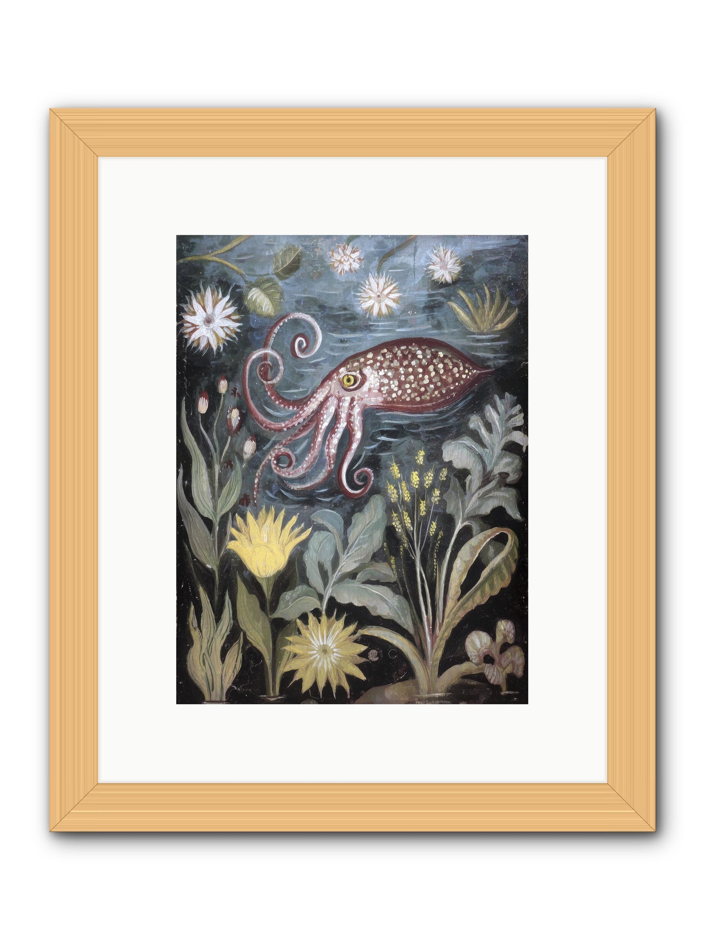 Dark Angel -- Framed Print - Natural 9x12