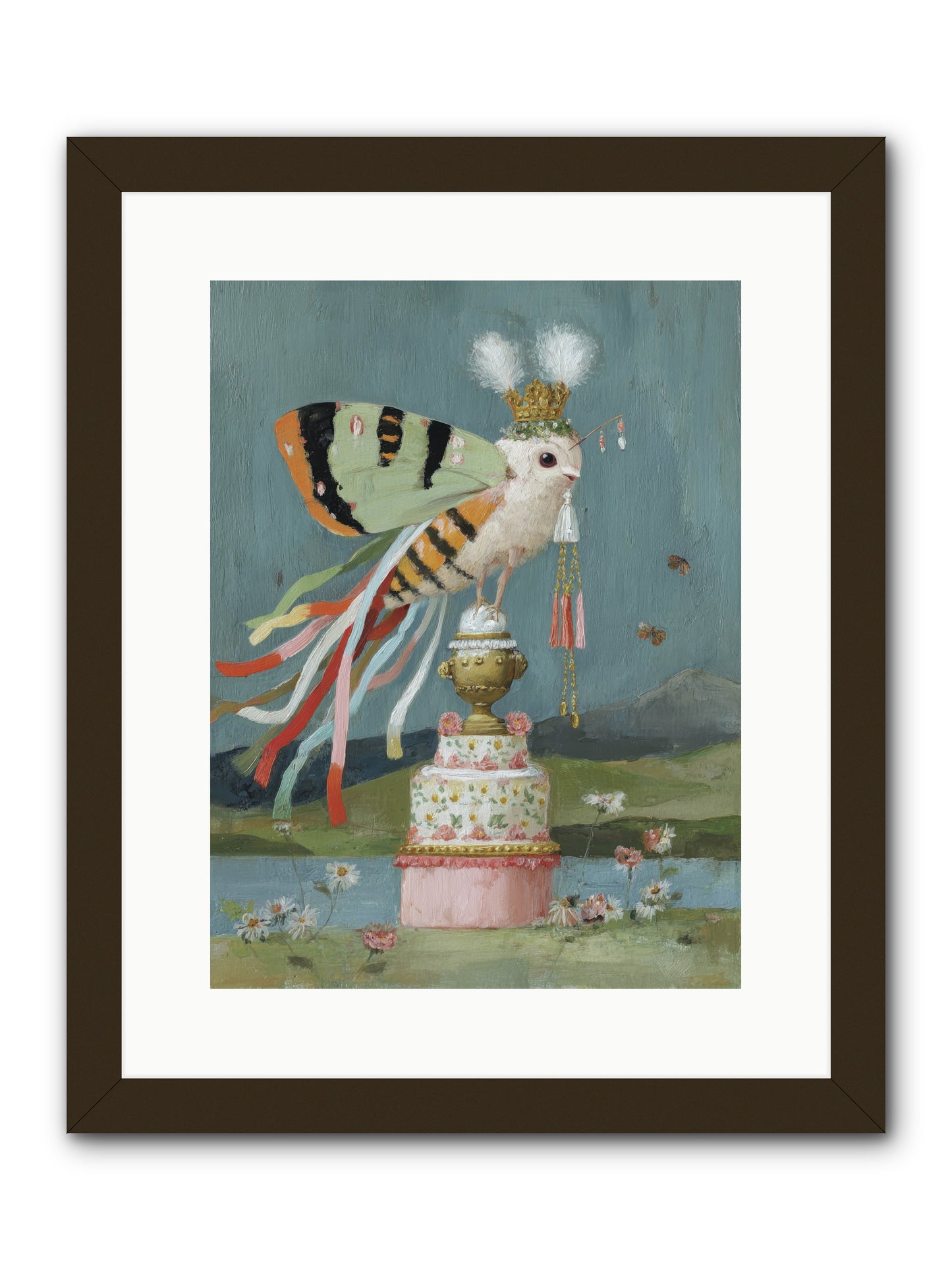 Darling Discovers Wonder -- Framed Print - Black 12x16