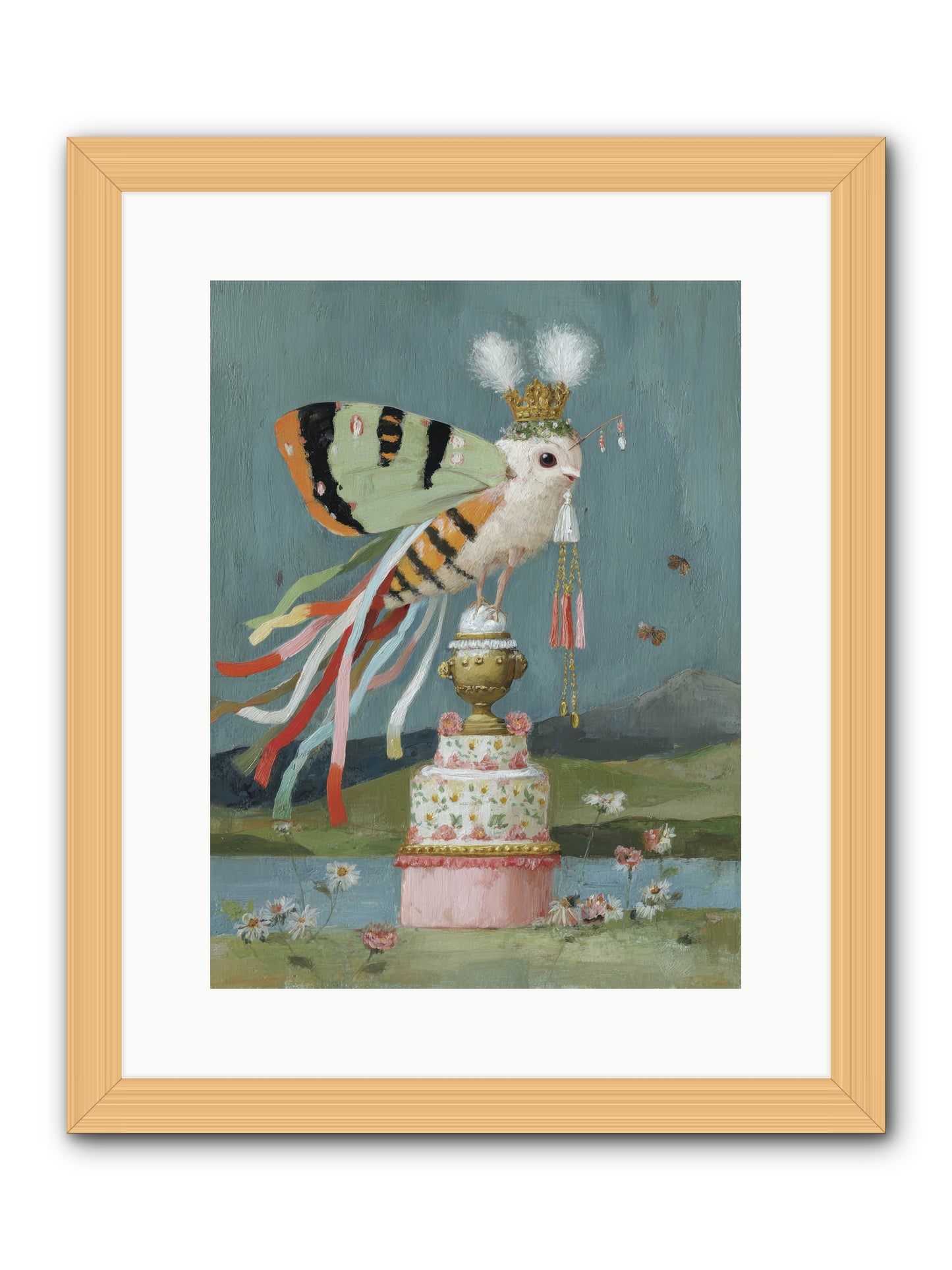 Darling Discovers Wonder -- Framed Print - Natural 12x16