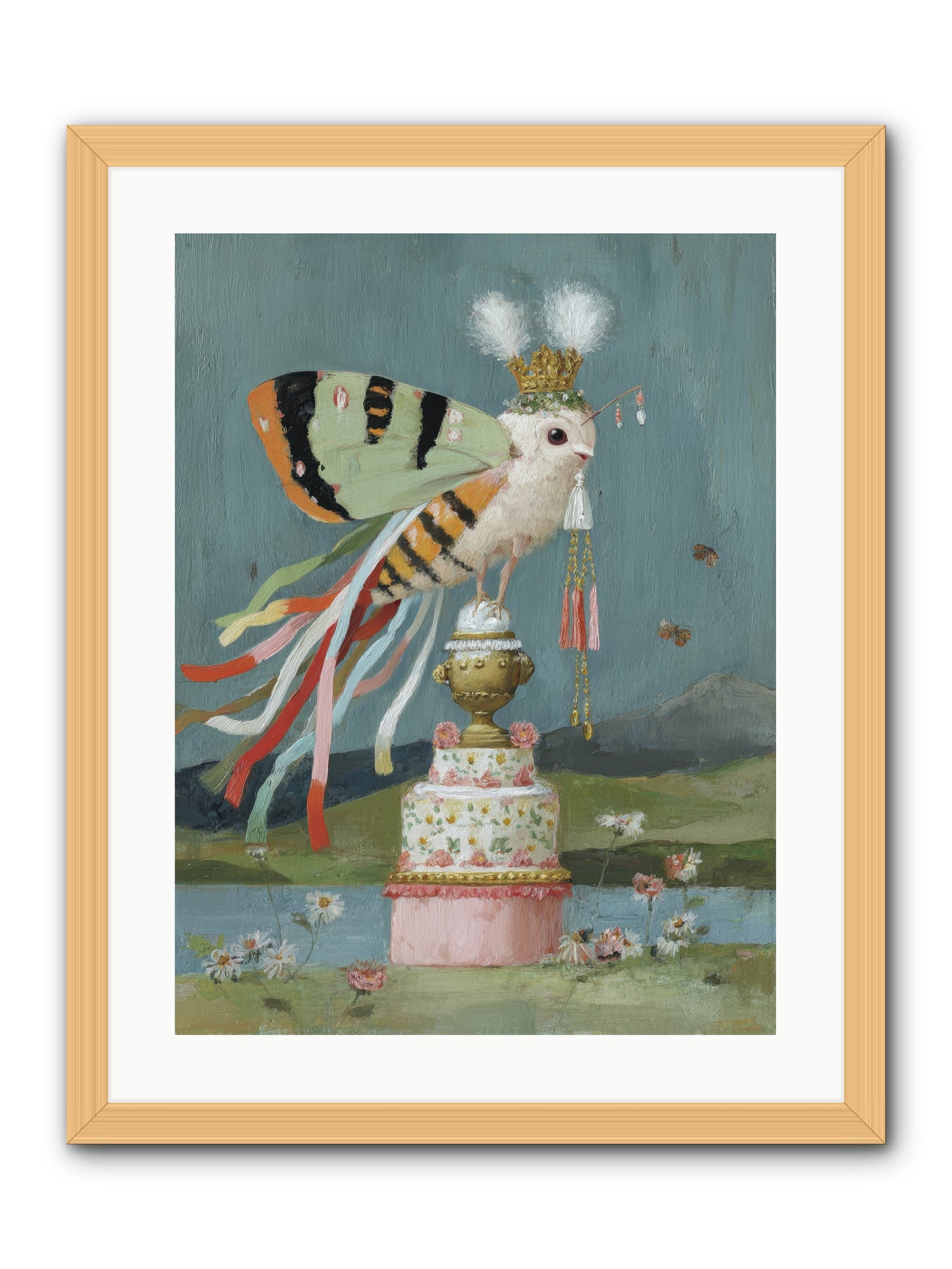 Darling Discovers Wonder -- Framed Print - Natural 18x24