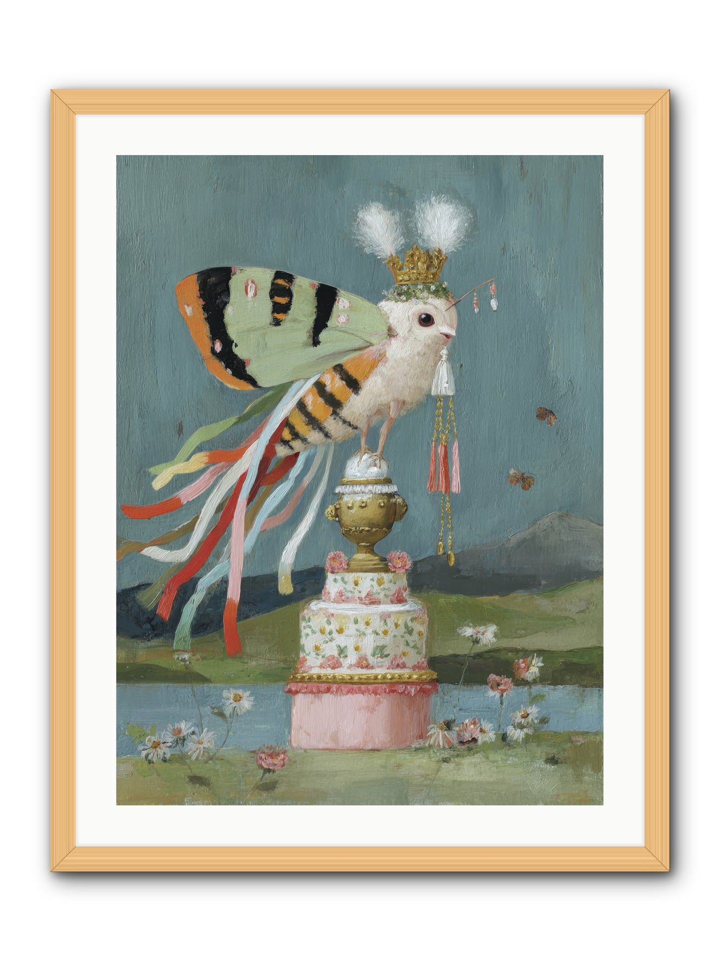 Darling Discovers Wonder -- Framed Print - Natural 24x32