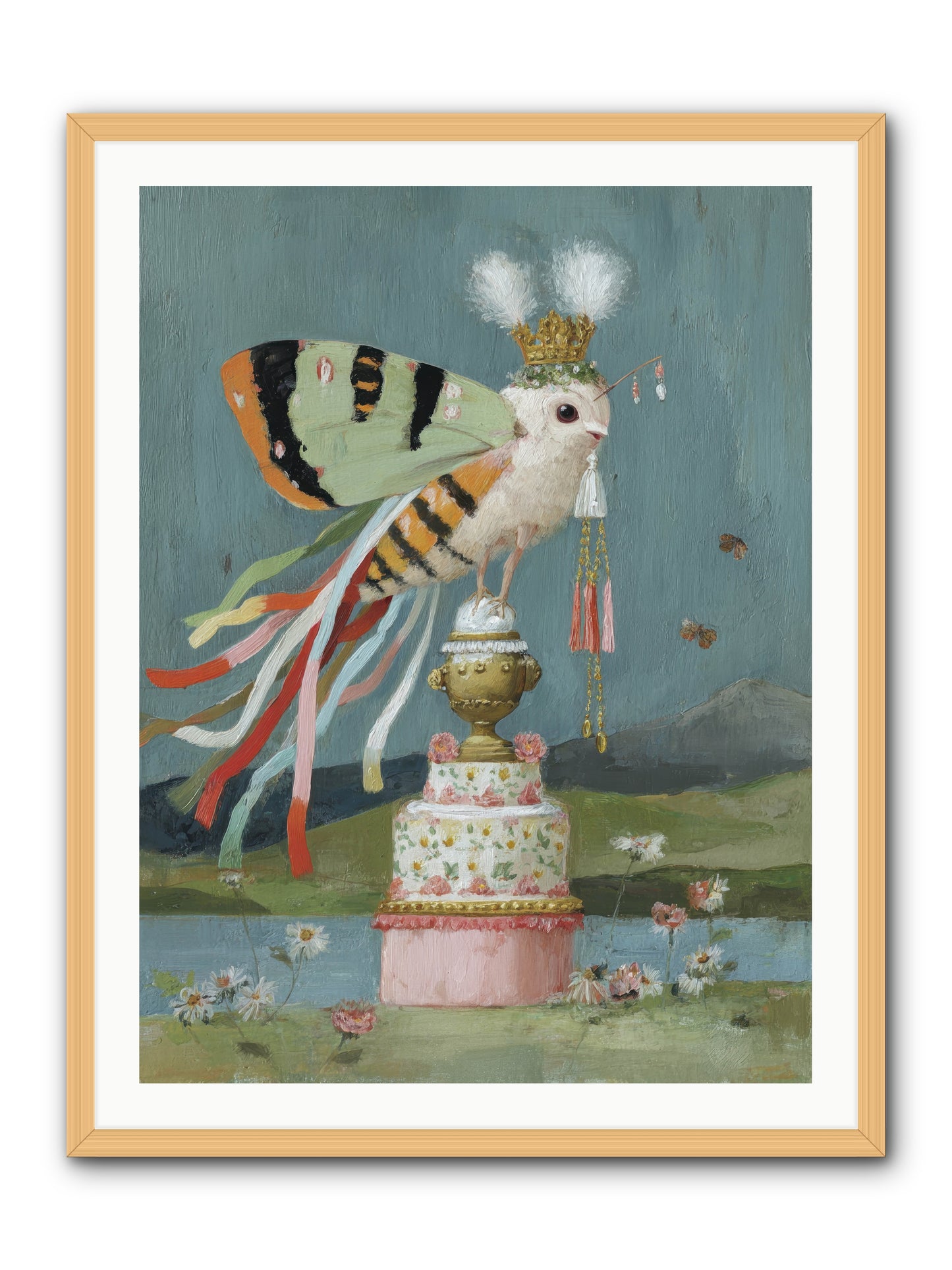 Darling Discovers Wonder -- Framed Print - Natural 30x40