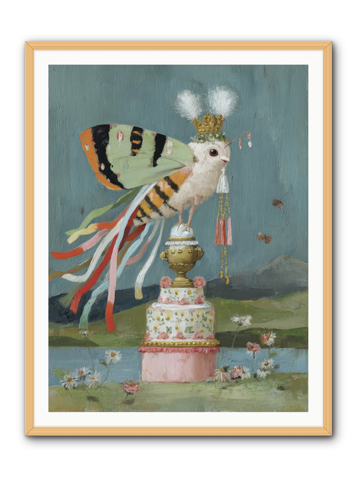 Darling Discovers Wonder -- Framed Print - Natural 36x48