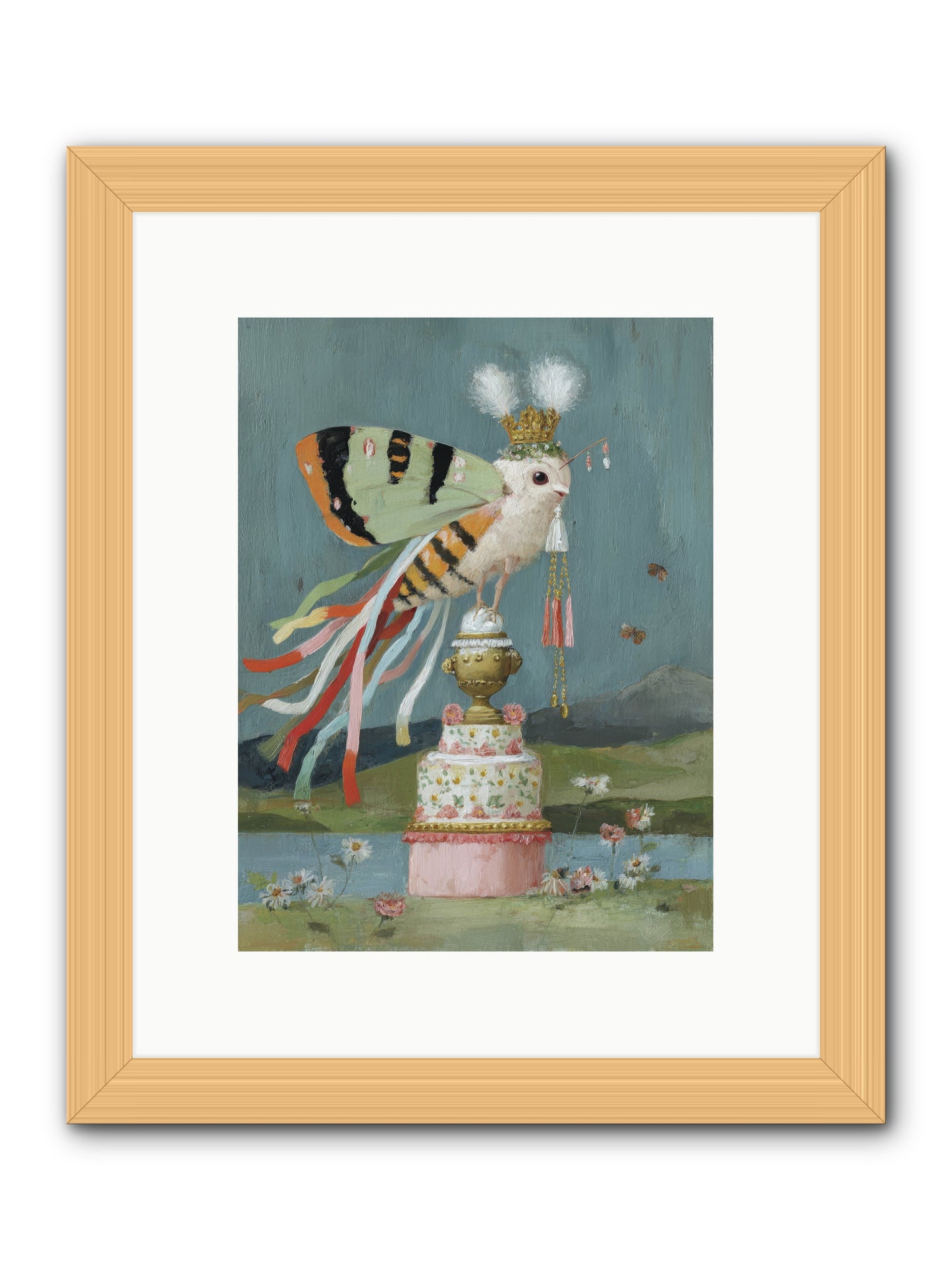 Darling Discovers Wonder -- Framed Print - Natural 9x12