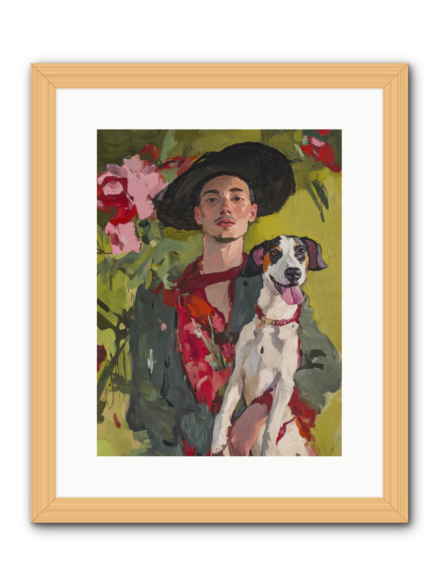Darling of My Days -- Framed Print - Natural 12x16