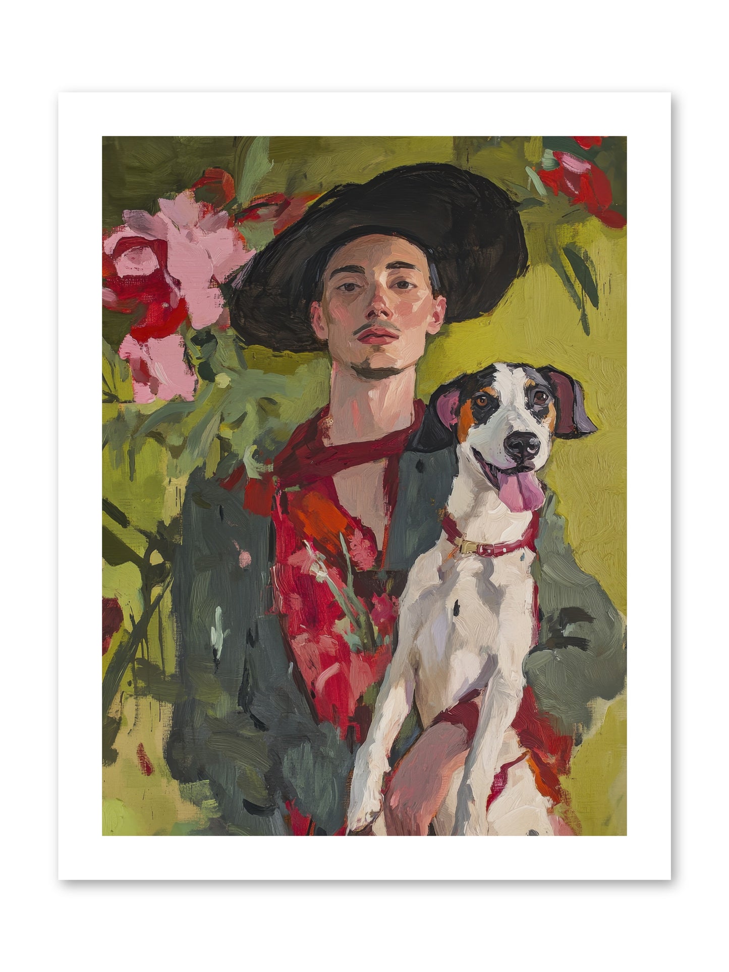Darling of My Days -- Loose Canvas Print 12x16