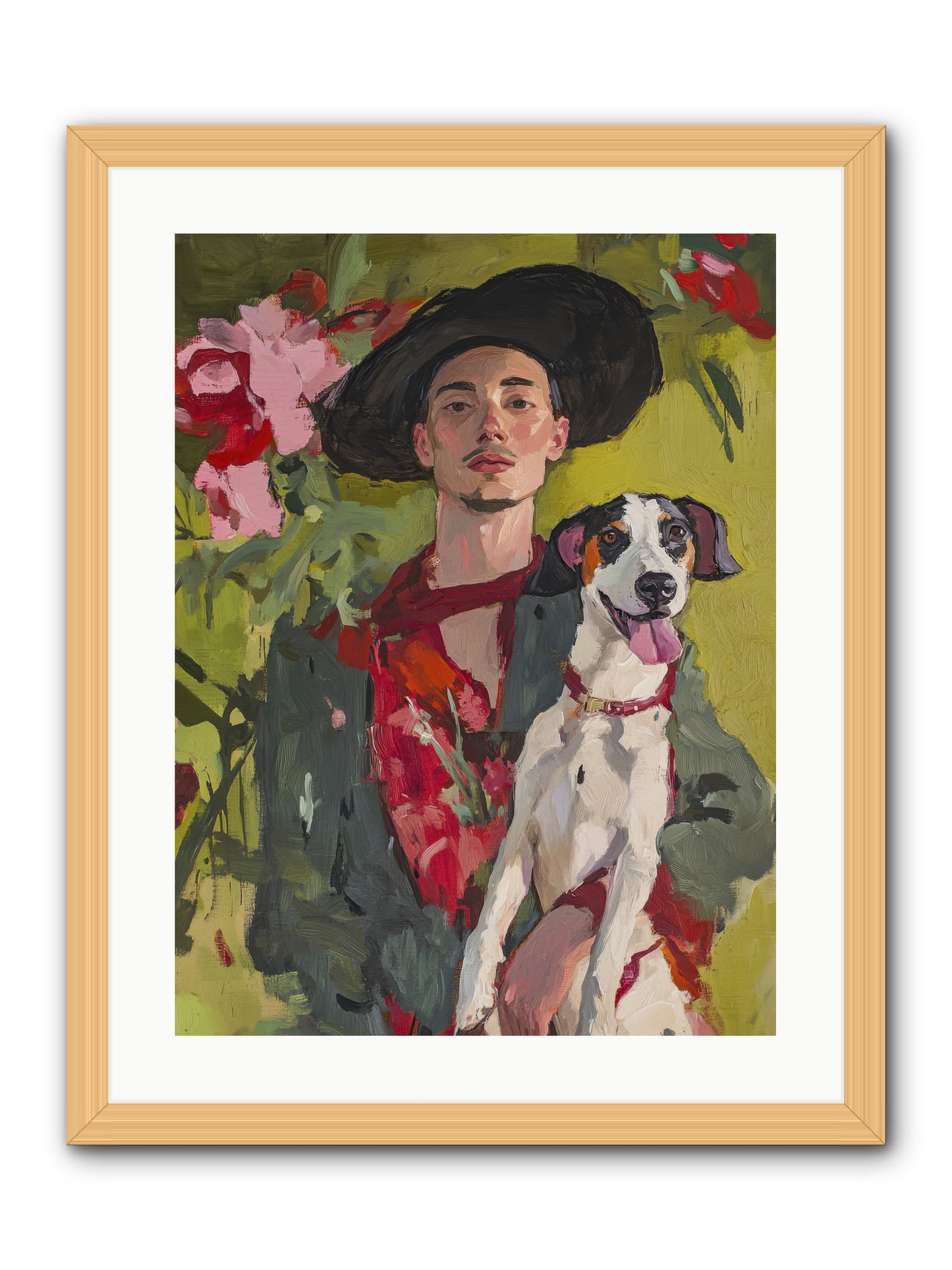 Darling of My Days -- Framed Print - Natural 18x24