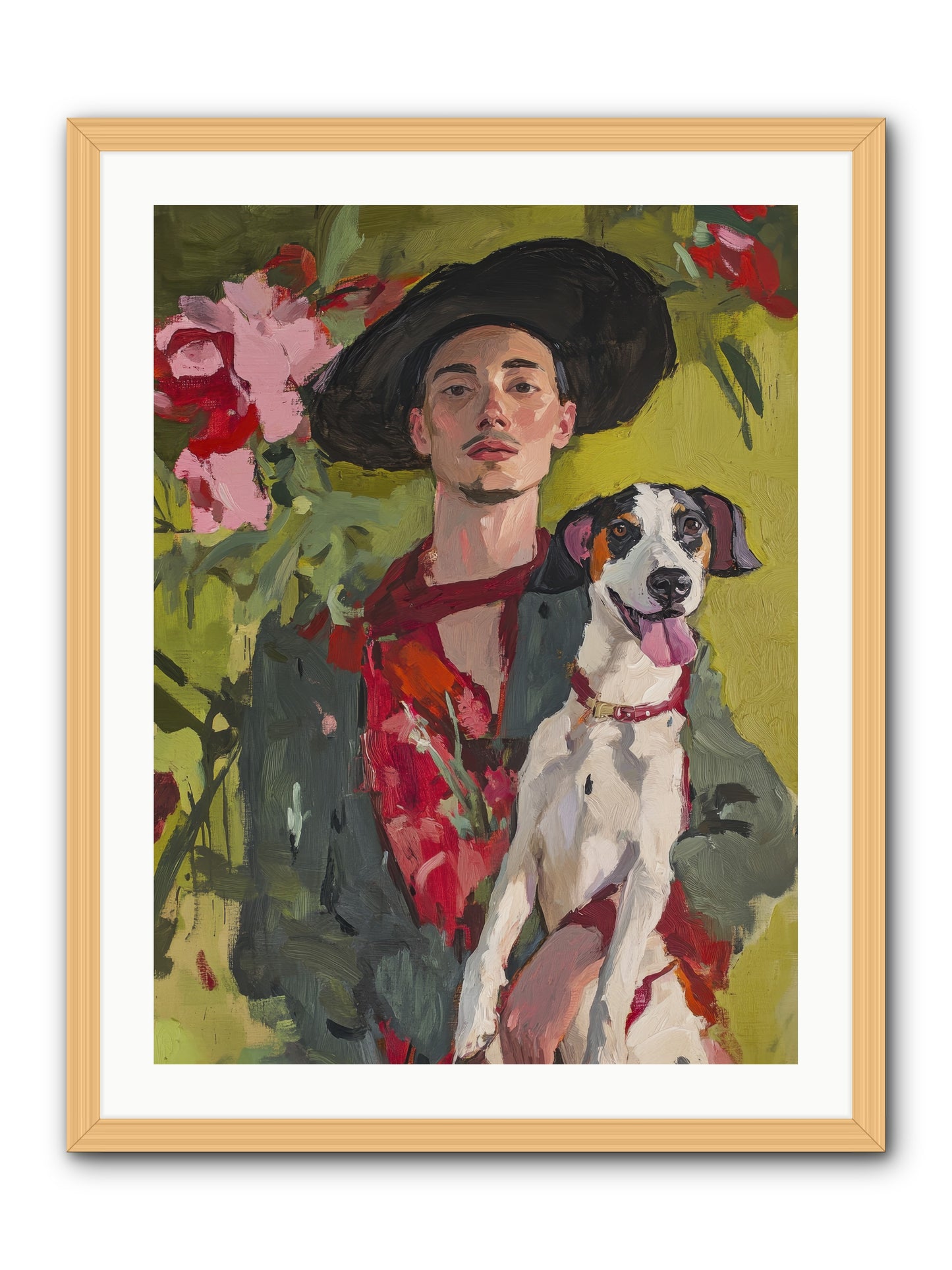Darling of My Days -- Framed Print - Natural 24x32