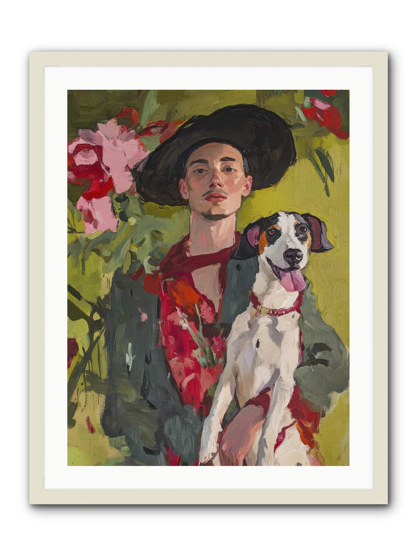 Darling of My Days -- Framed Print - White 24x32