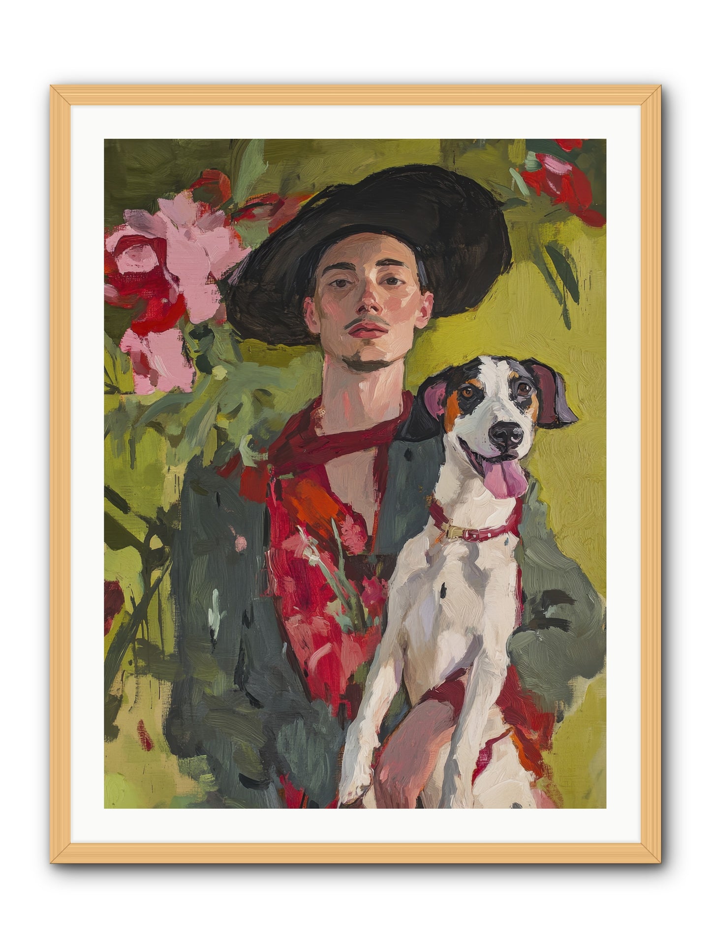 Darling of My Days -- Framed Print - Natural 30x40