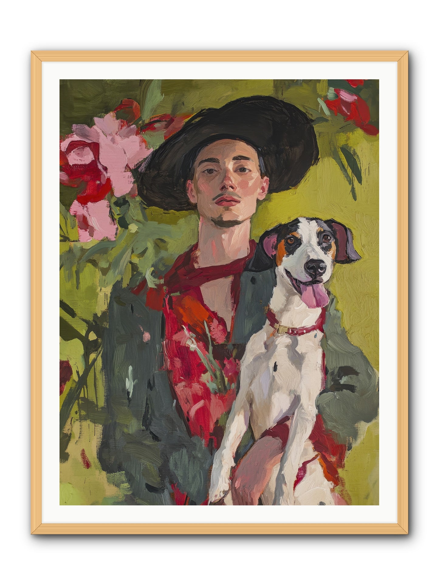Darling of My Days -- Framed Print - Natural 36x48
