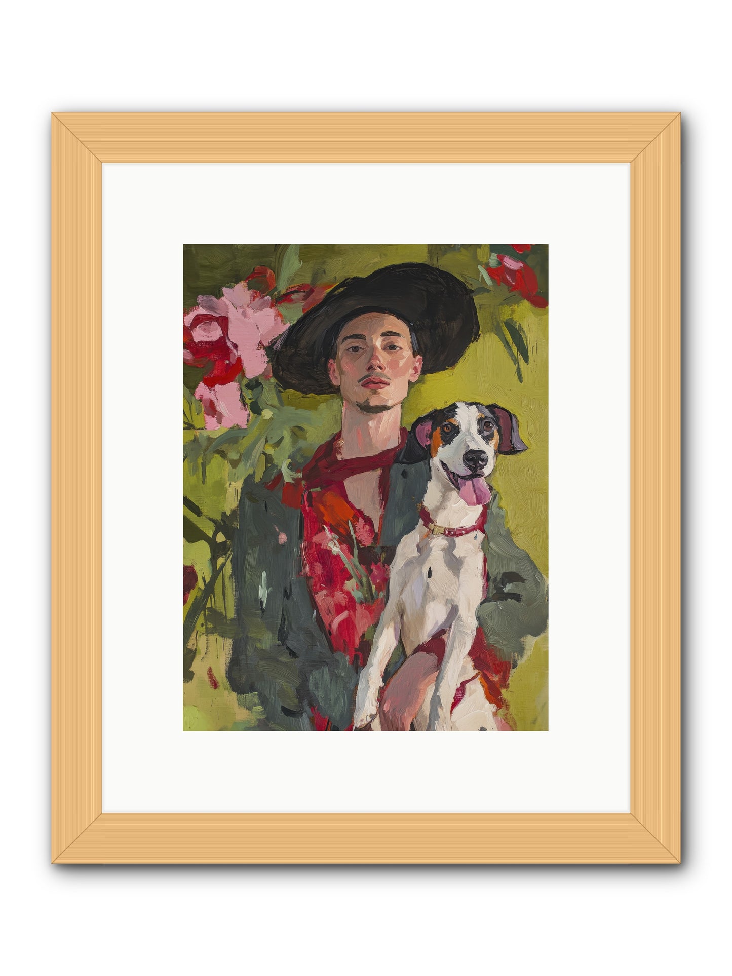 Darling of My Days -- Framed Print - Natural 9x12