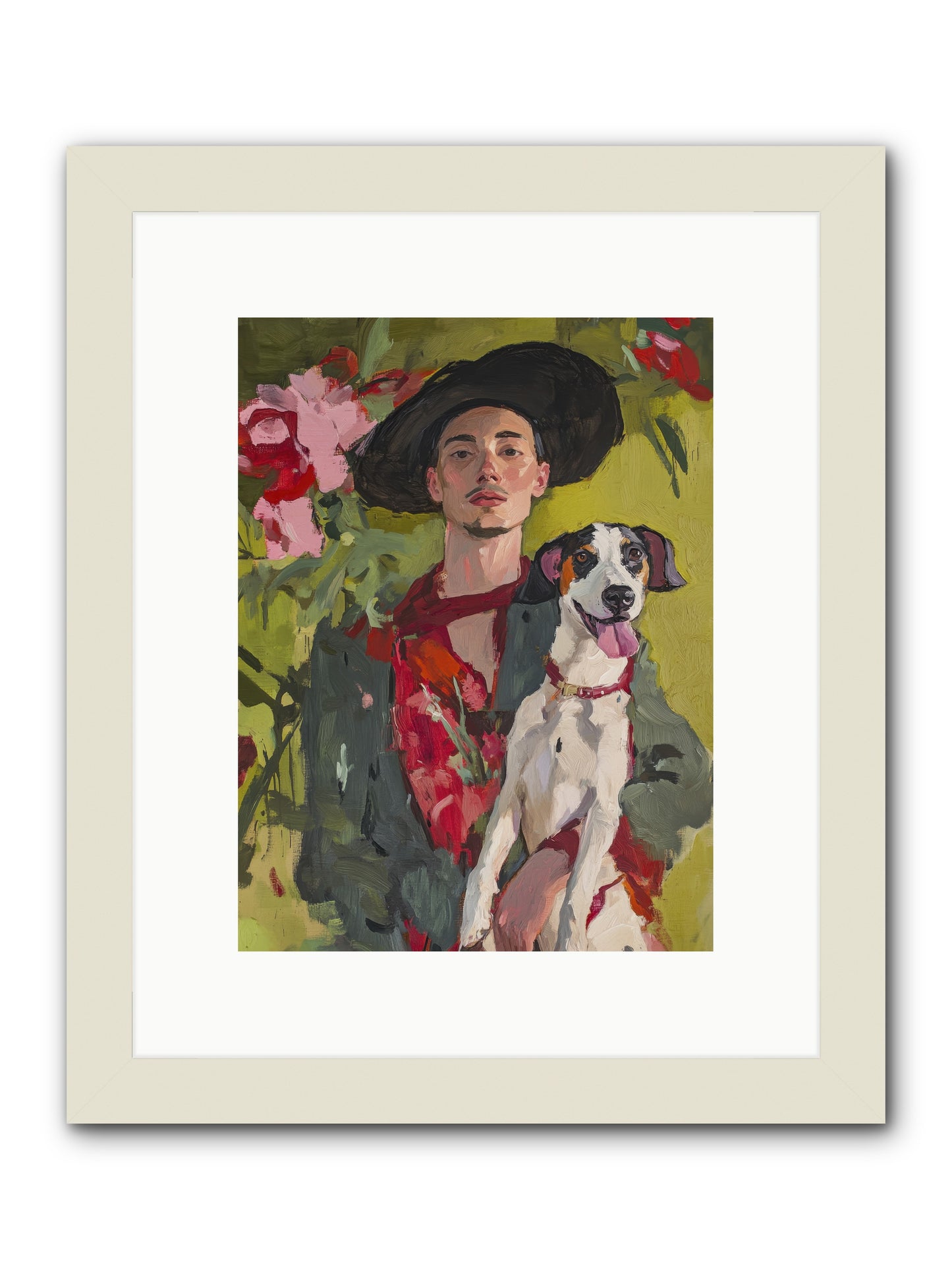 Darling of My Days -- Framed Print - White 9x12