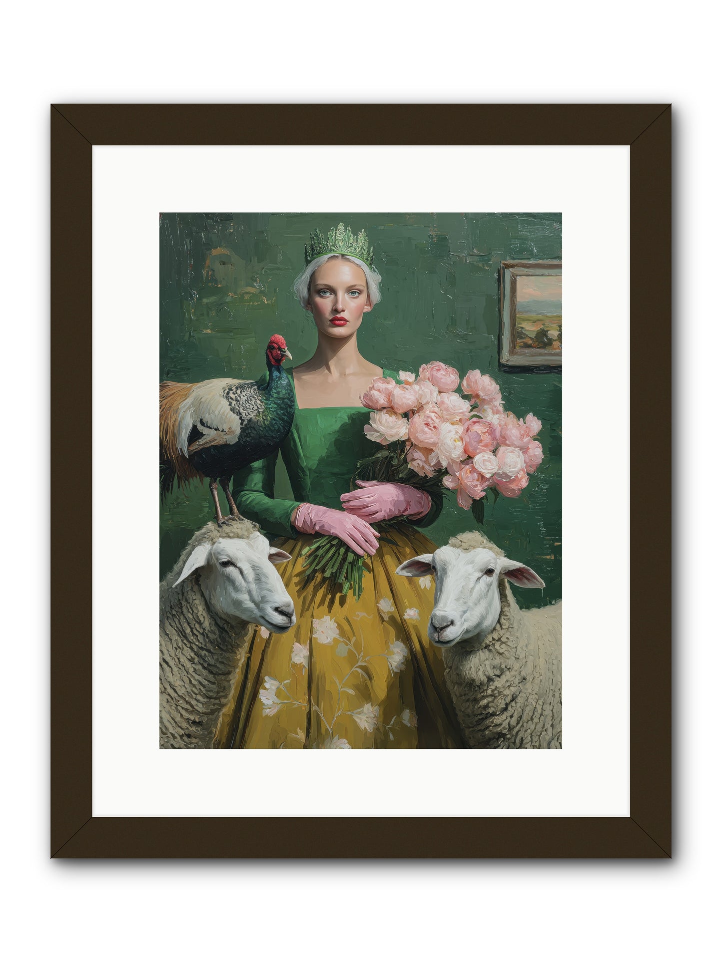 Darling of the Verdant Hollow-REZ -- Framed Print - Black 12x16