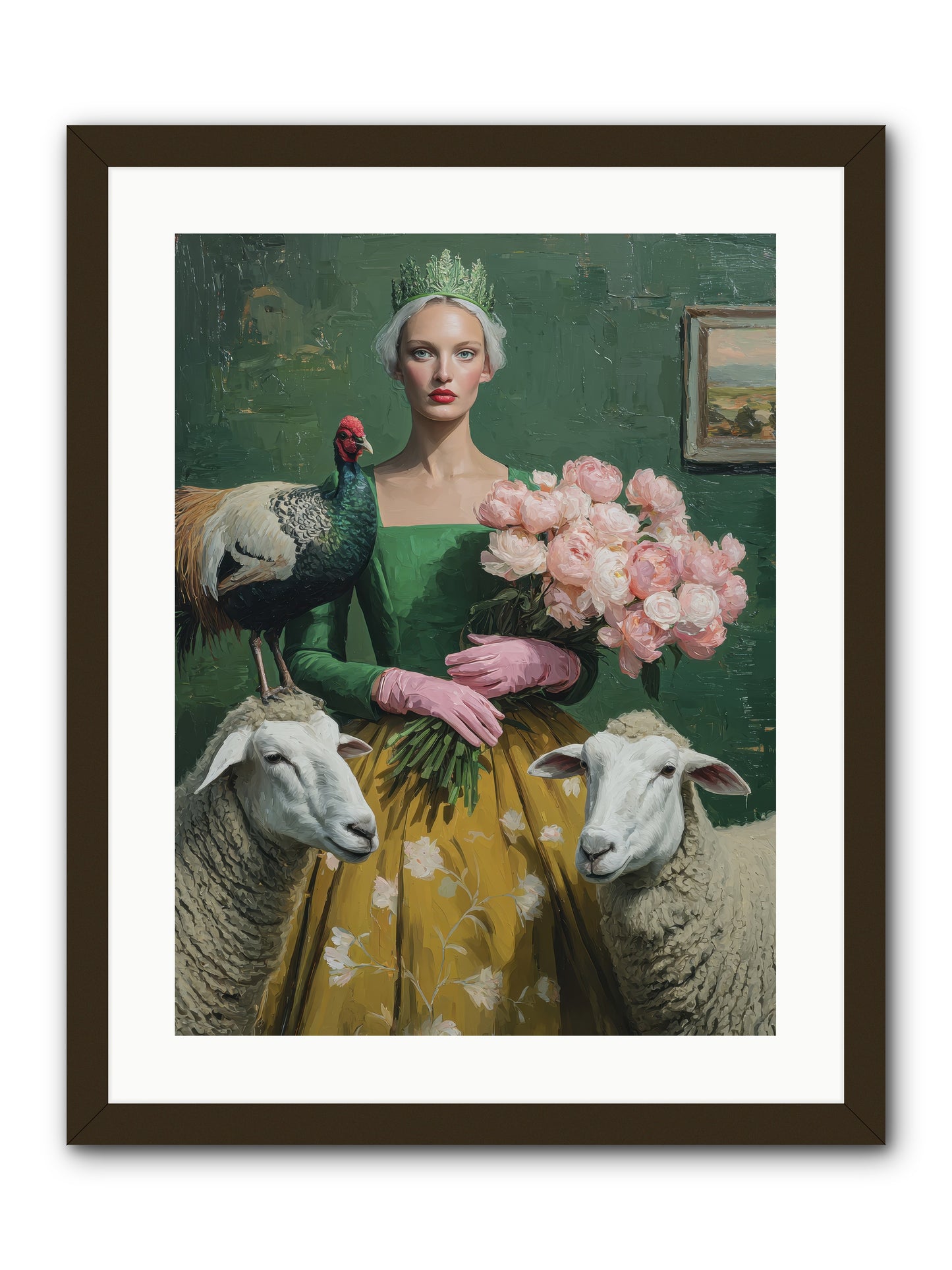 Darling of the Verdant Hollow-REZ -- Framed Print - Black 18x24