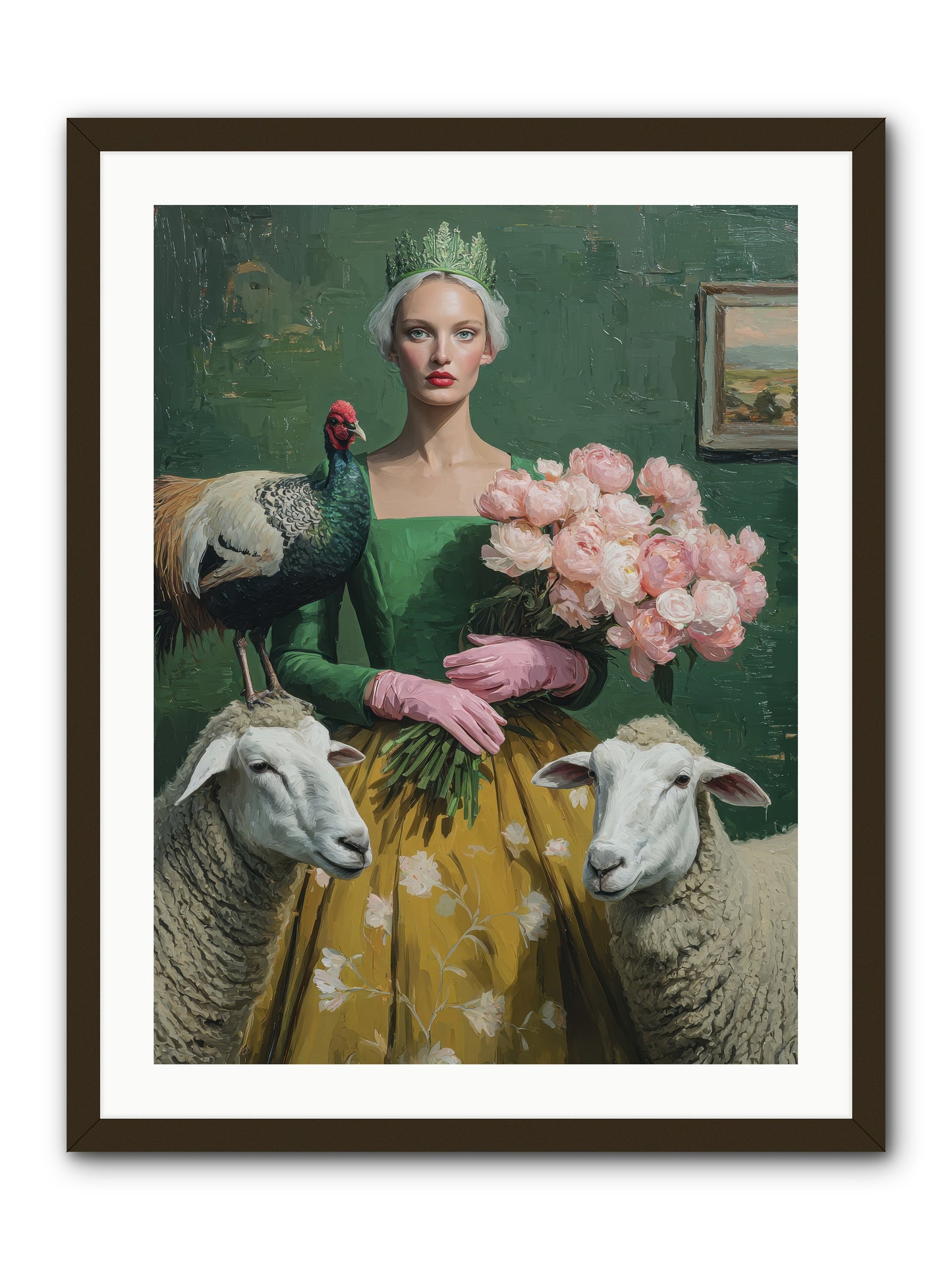 Darling of the Verdant Hollow-REZ -- Framed Print - Black 24x32
