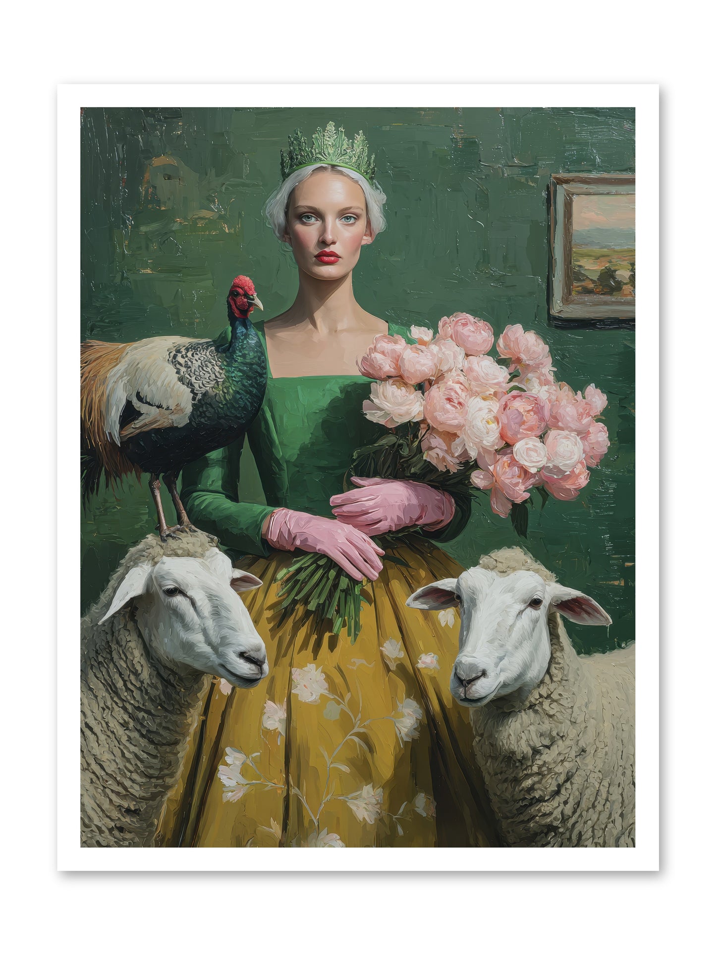 Darling of the Verdant Hollow-REZ -- Loose Canvas Print 24x32
