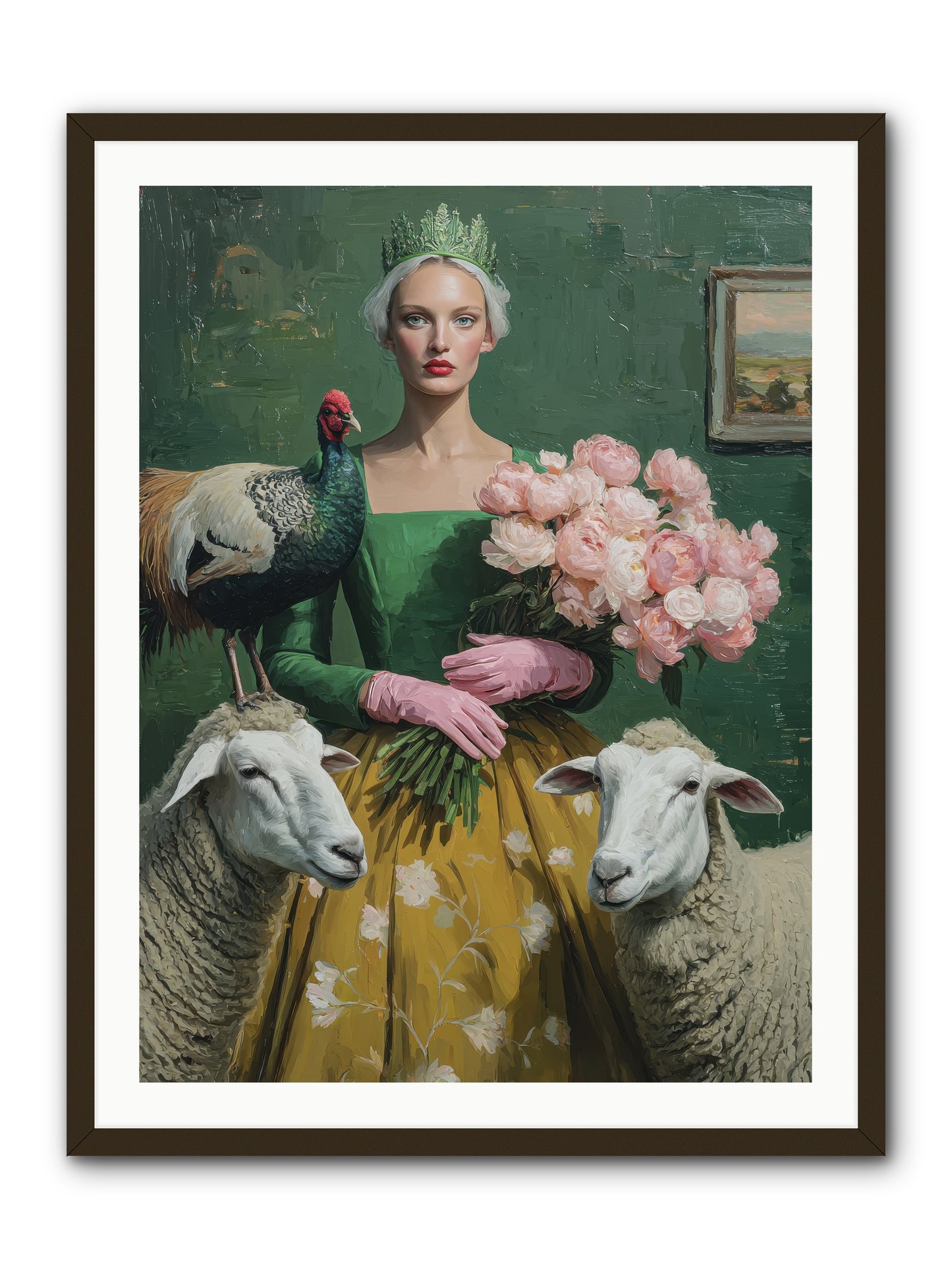 Darling of the Verdant Hollow-REZ -- Framed Print - Black 30x40